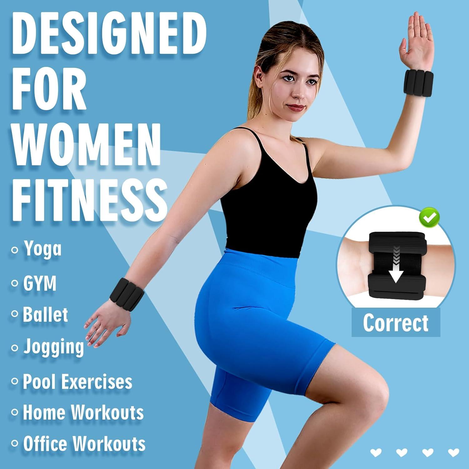 Conjunto de Pesas Ajustables Teikugv para Muñeca y Tobillo 0.9kg