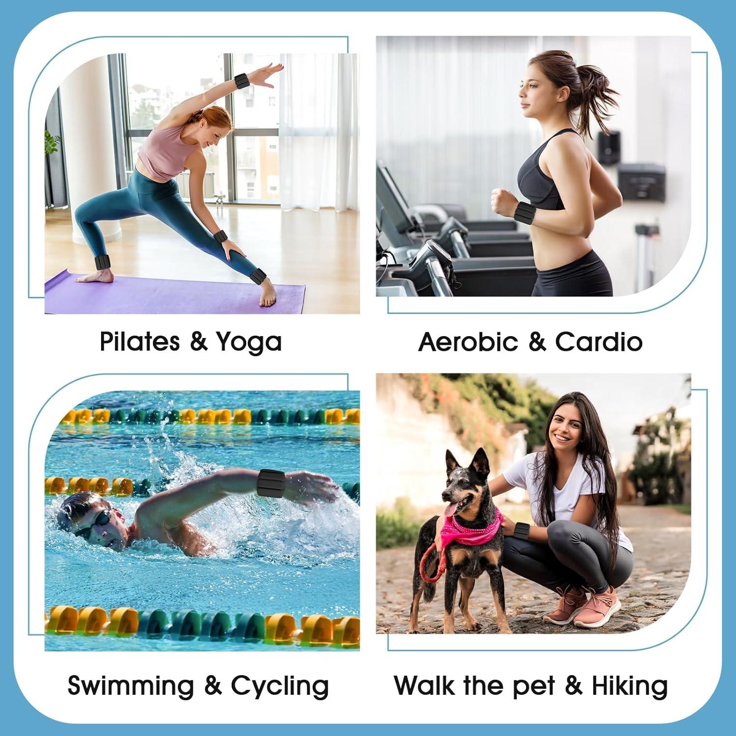 Conjunto de Pesas Ajustables Teikugv para Muñeca y Tobillo 0.9kg