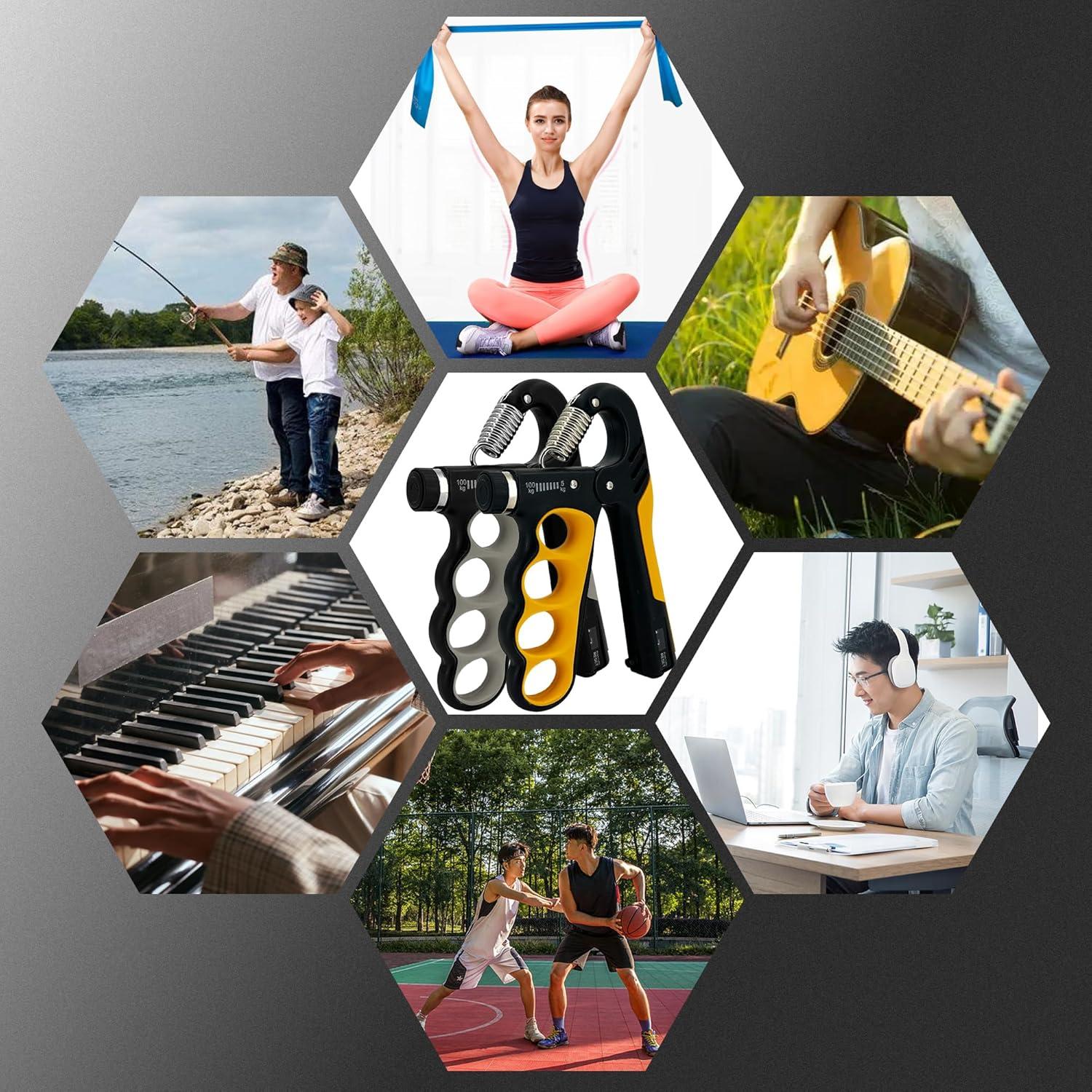 Entrenador de Fuerza de Agarre Senston 5-100kg Ajustable