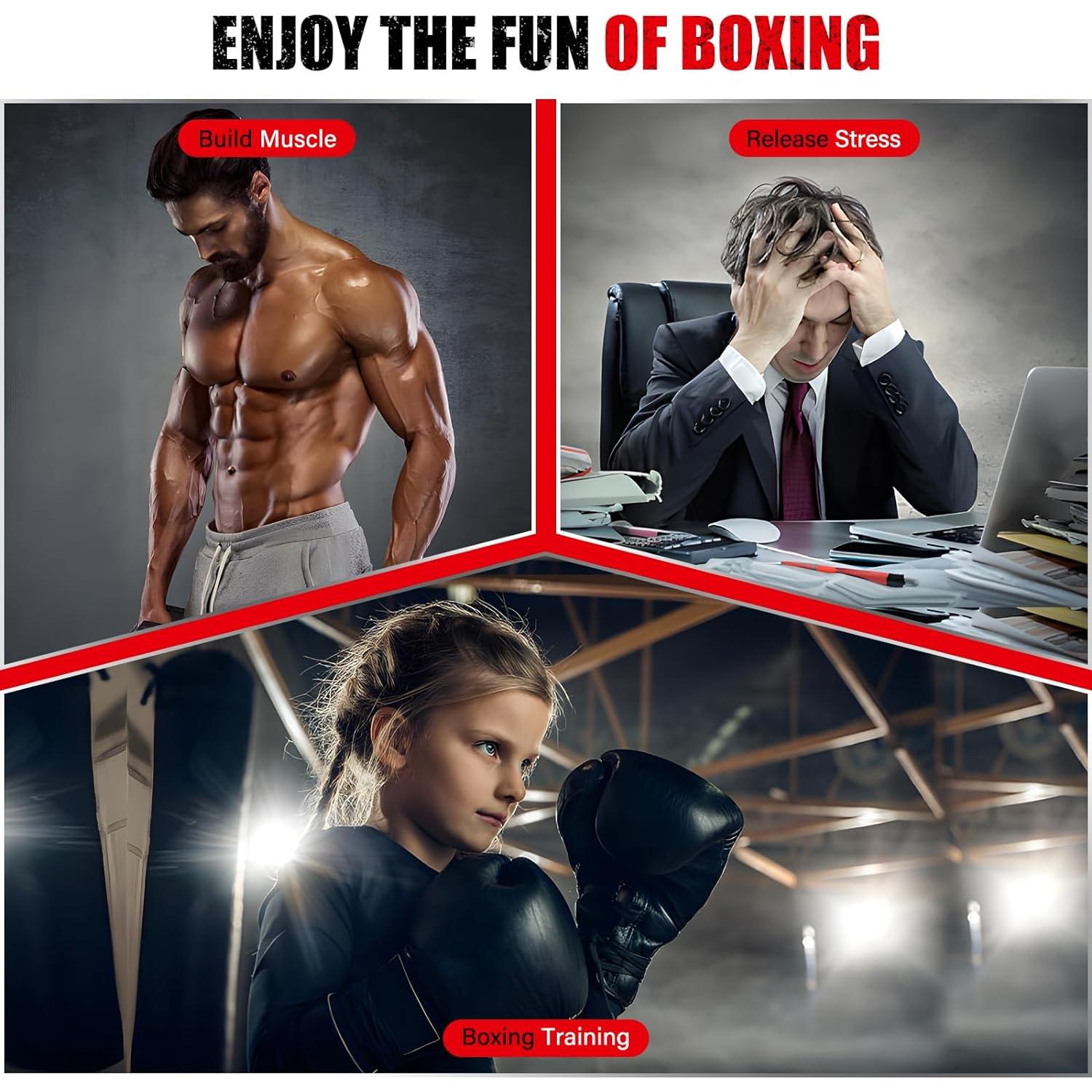 Saco de Boxeo BaiYuan B-178 con Soporte Pared Ajustable