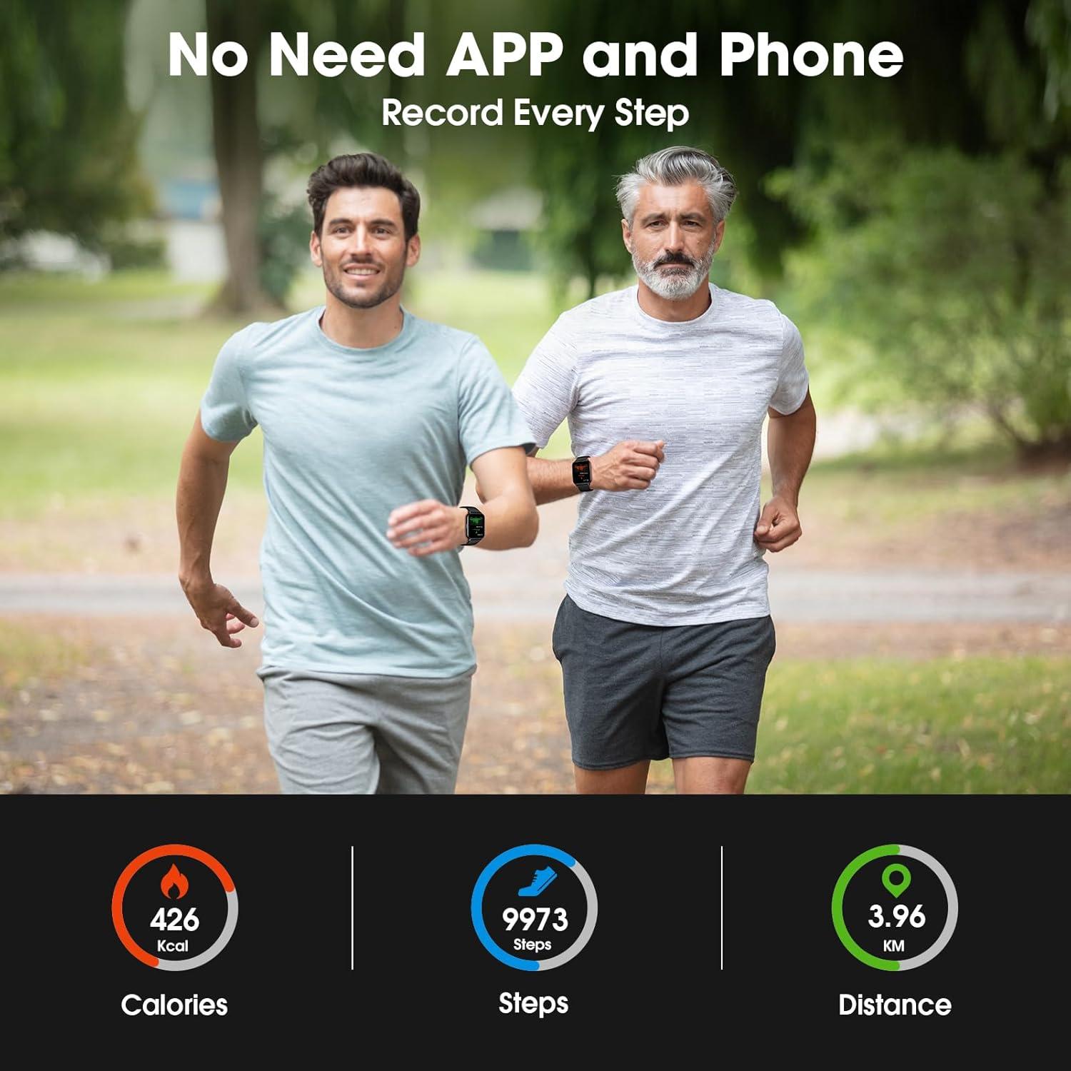 Reloj Inteligente Kummel Negro con Llamadas Bluetooth y Podómetro