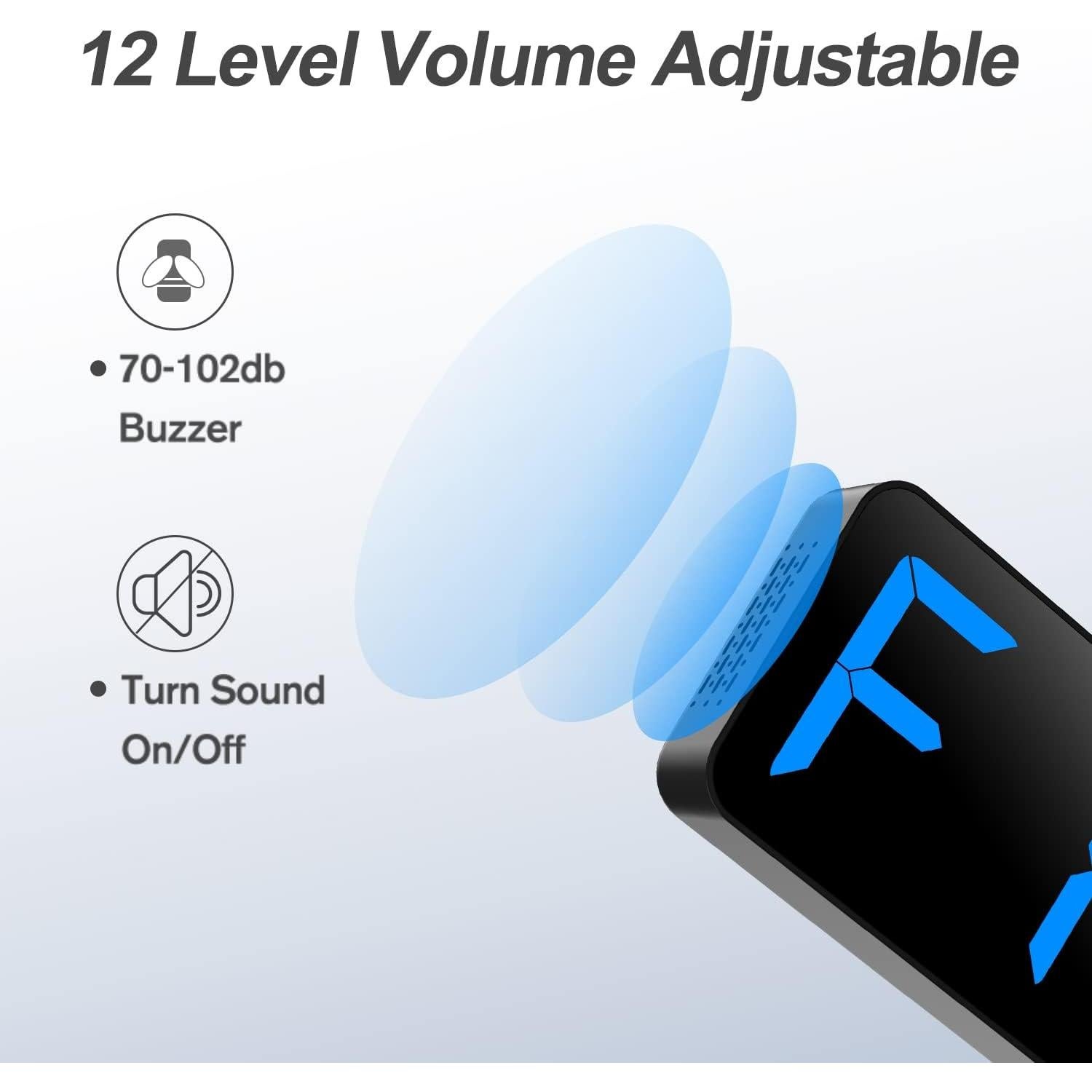 Temporizador Digital de Gimnasio ANJANK 15" LED Ajustable