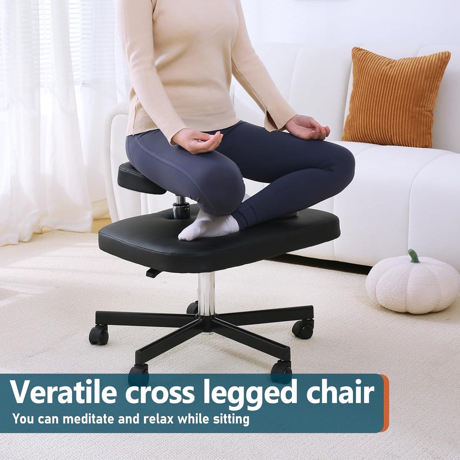 Silla de Meditación Ergonómica LHOOCX Ajustable Negro