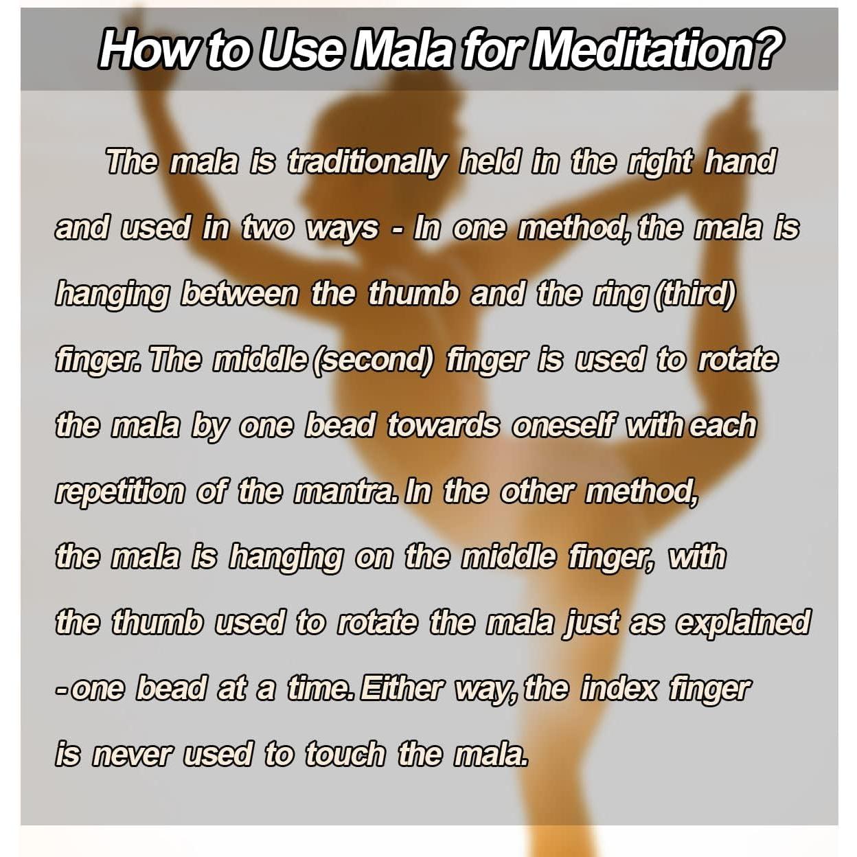 Pulsera Mala Tibetana JOVIVI 108 Perlas Ojo de Tigre 6mm