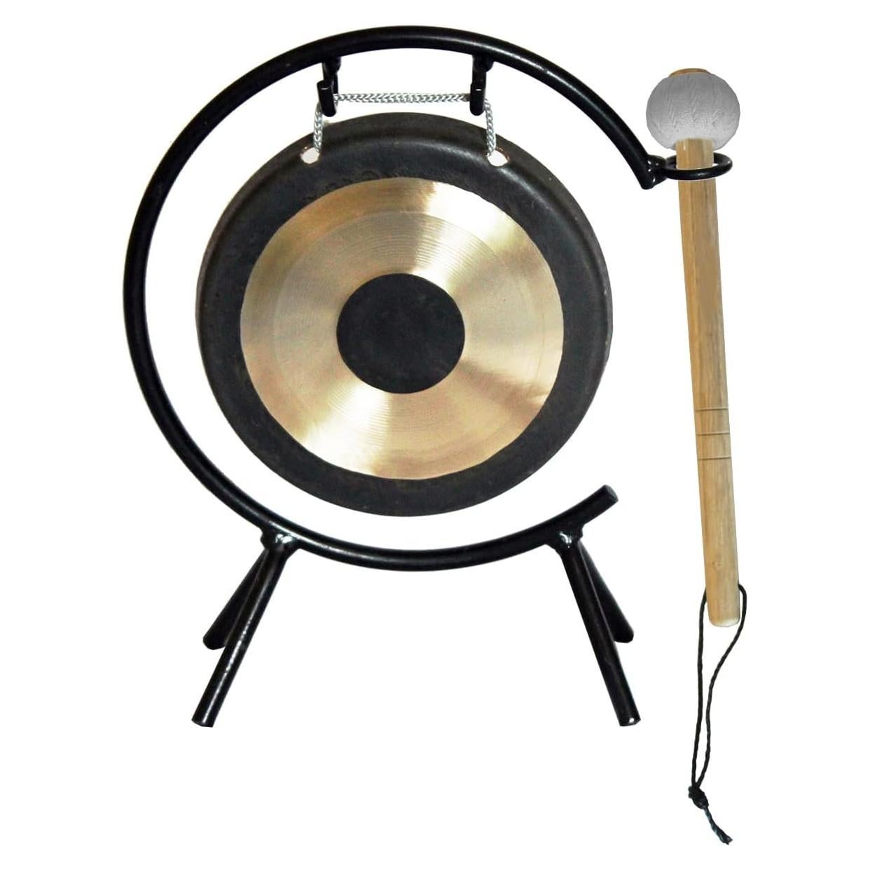 Gong Mini Chau 15 cm Arborea con Soporte y Mazo de Bronce