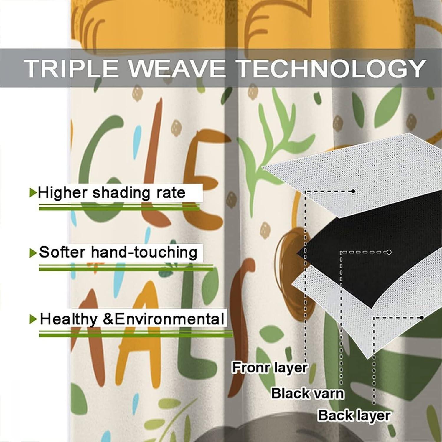 Cortinas JADERYS Animales Coloridos 2 Paneles 42x84cm