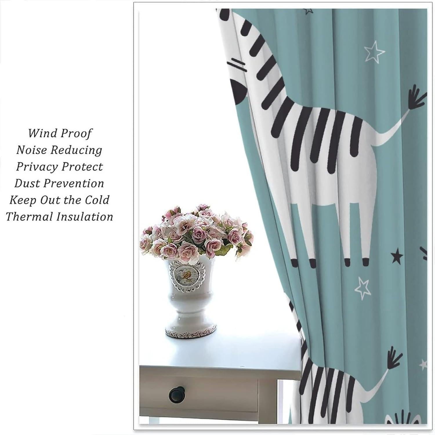 Cortinas Blackout JADERYS 2 Paneles Animales 21x114cm