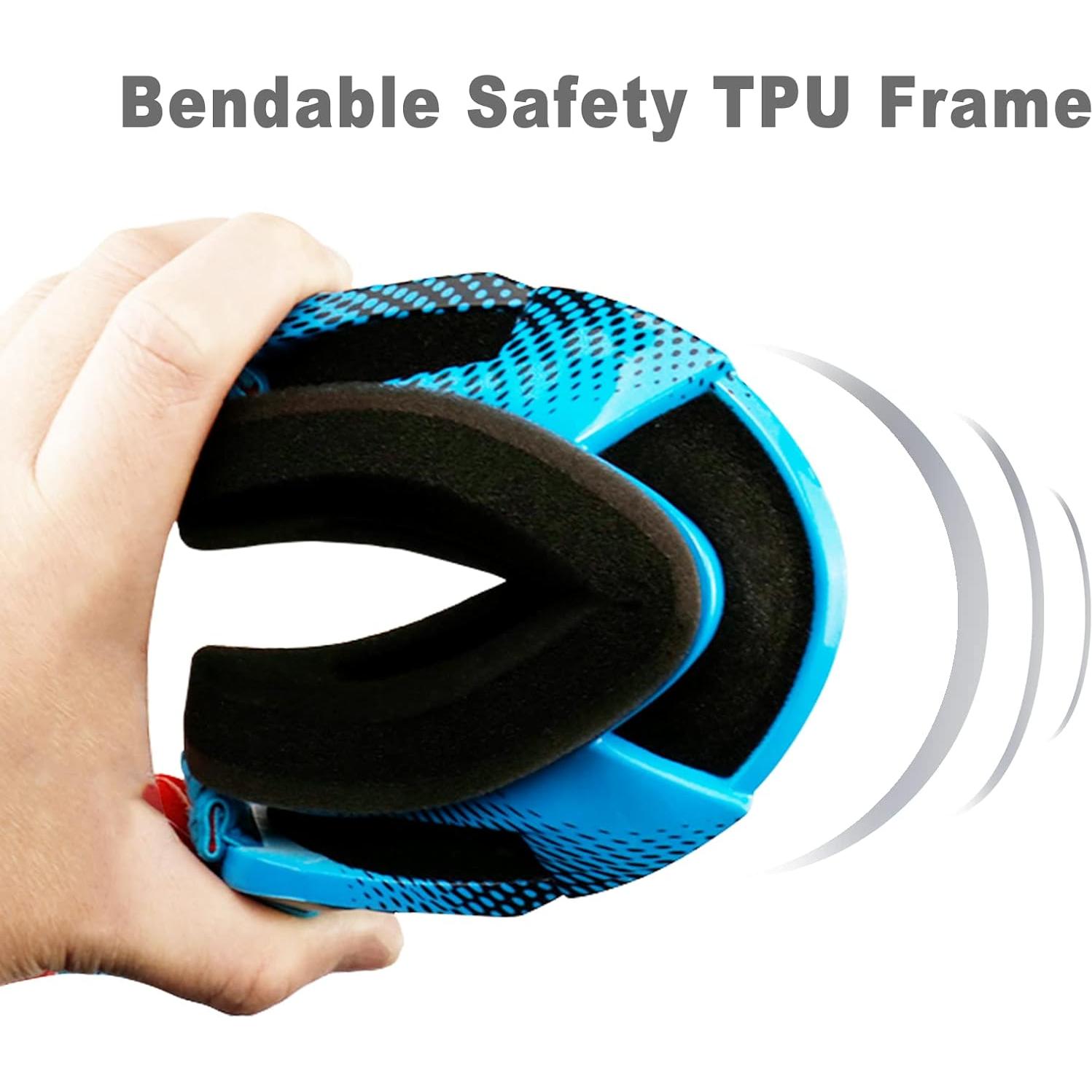 Gafas de Motocross NENKI NK-1019 Anti Niebla Azul Tinteado