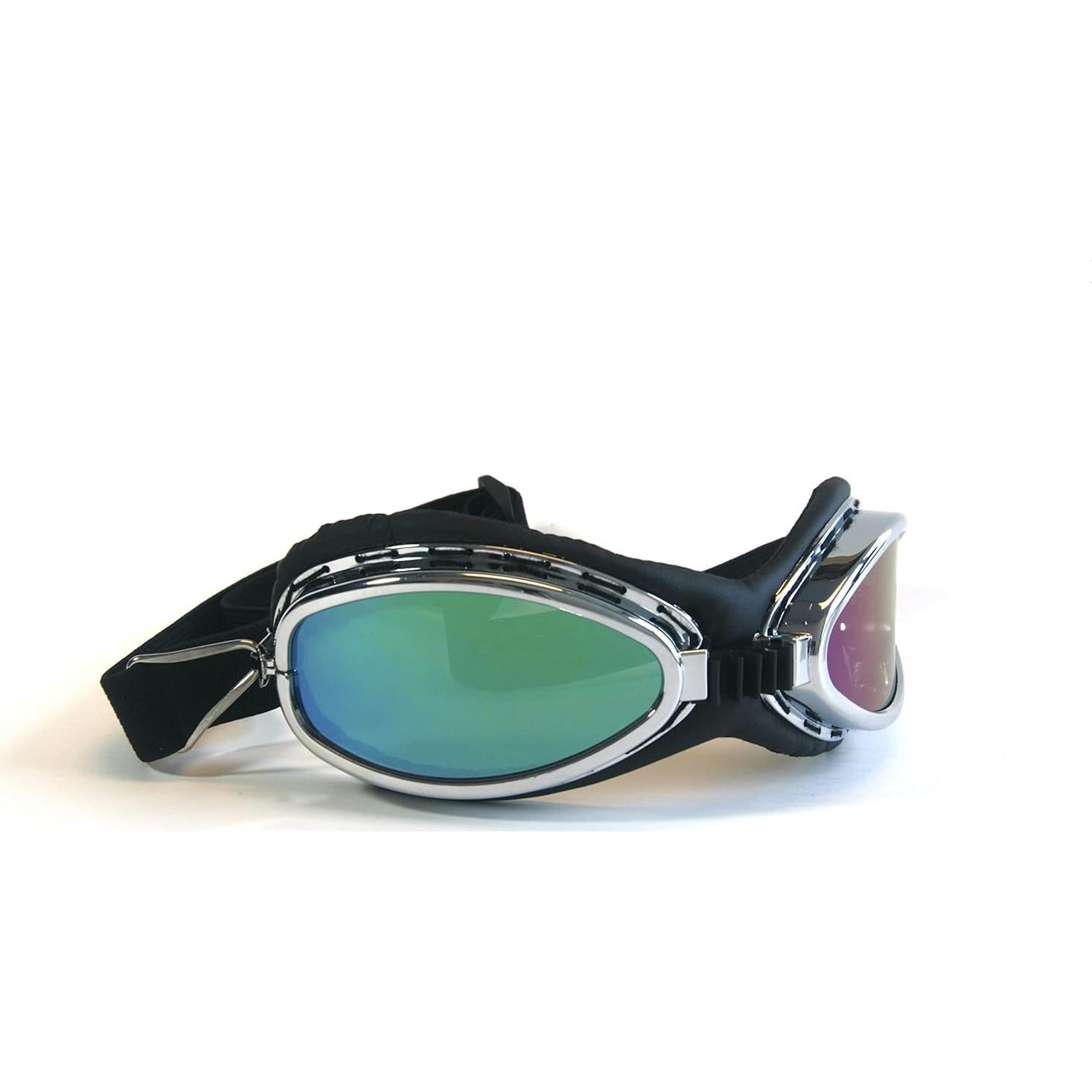 Gafas de piloto vintage CRG Sports con lente UV para moto