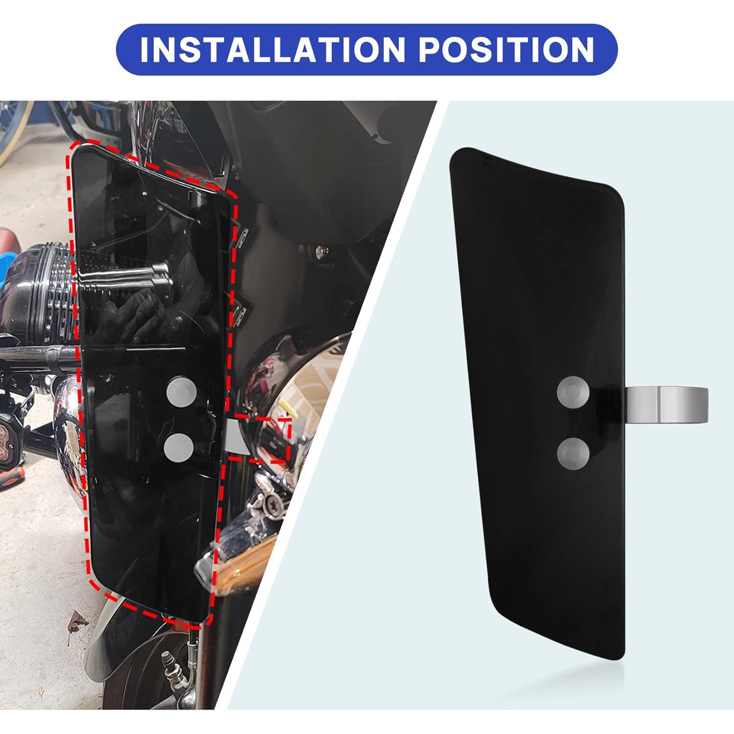 Deflector de Viento para Piernas PSLER BK0205BA Negro