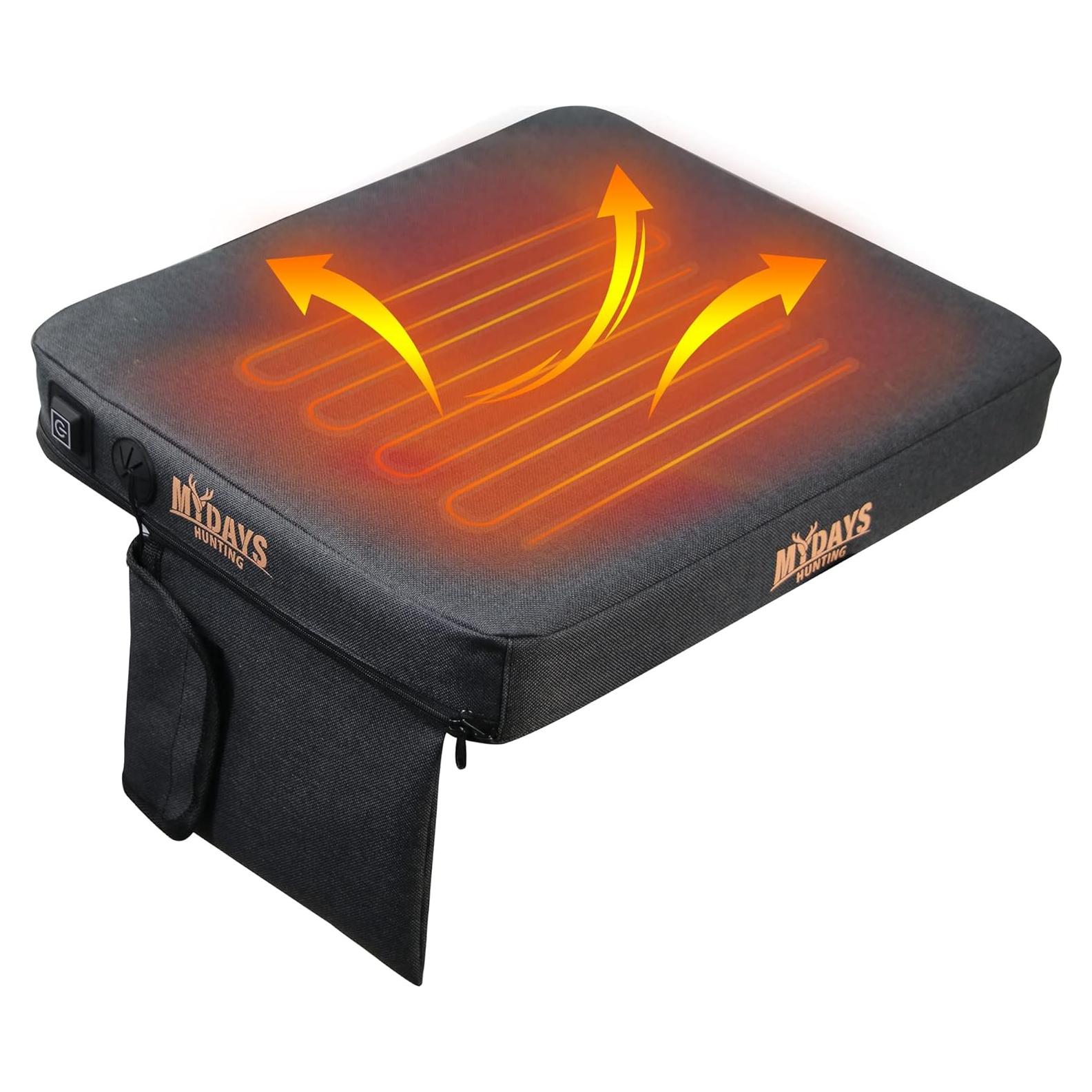 Cojín Térmico Portátil MYDAYS MWX070 Espuma Viscoelástica Negro