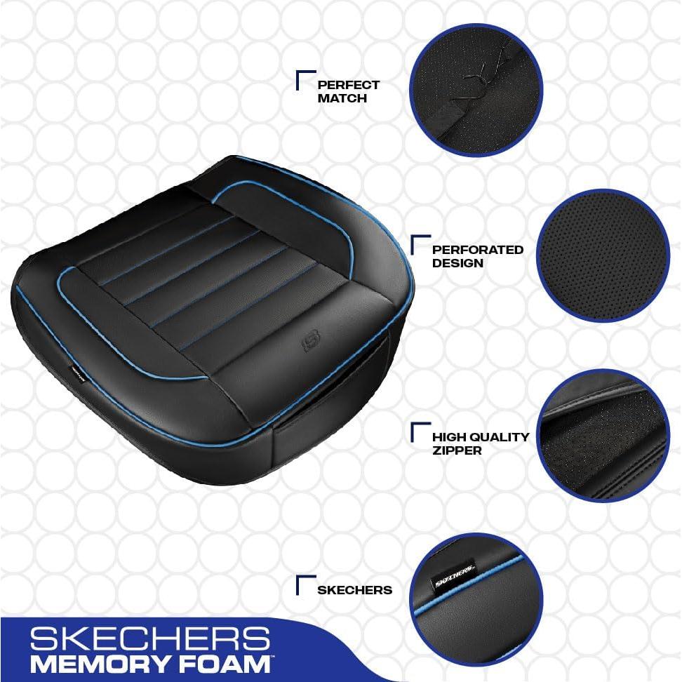 Funda de Asiento de Coche Skechers Azul con Espuma de Memoria