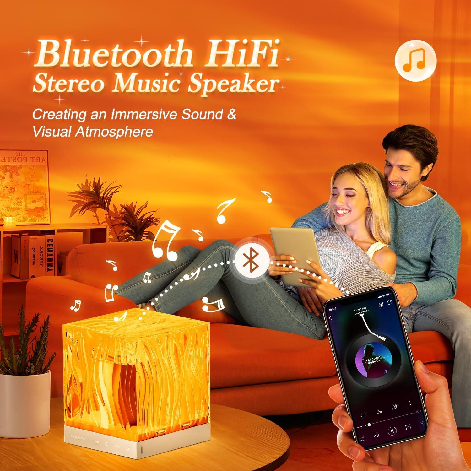 Proyector de Luces del Norte One Fire con Bluetooth y Control Remoto