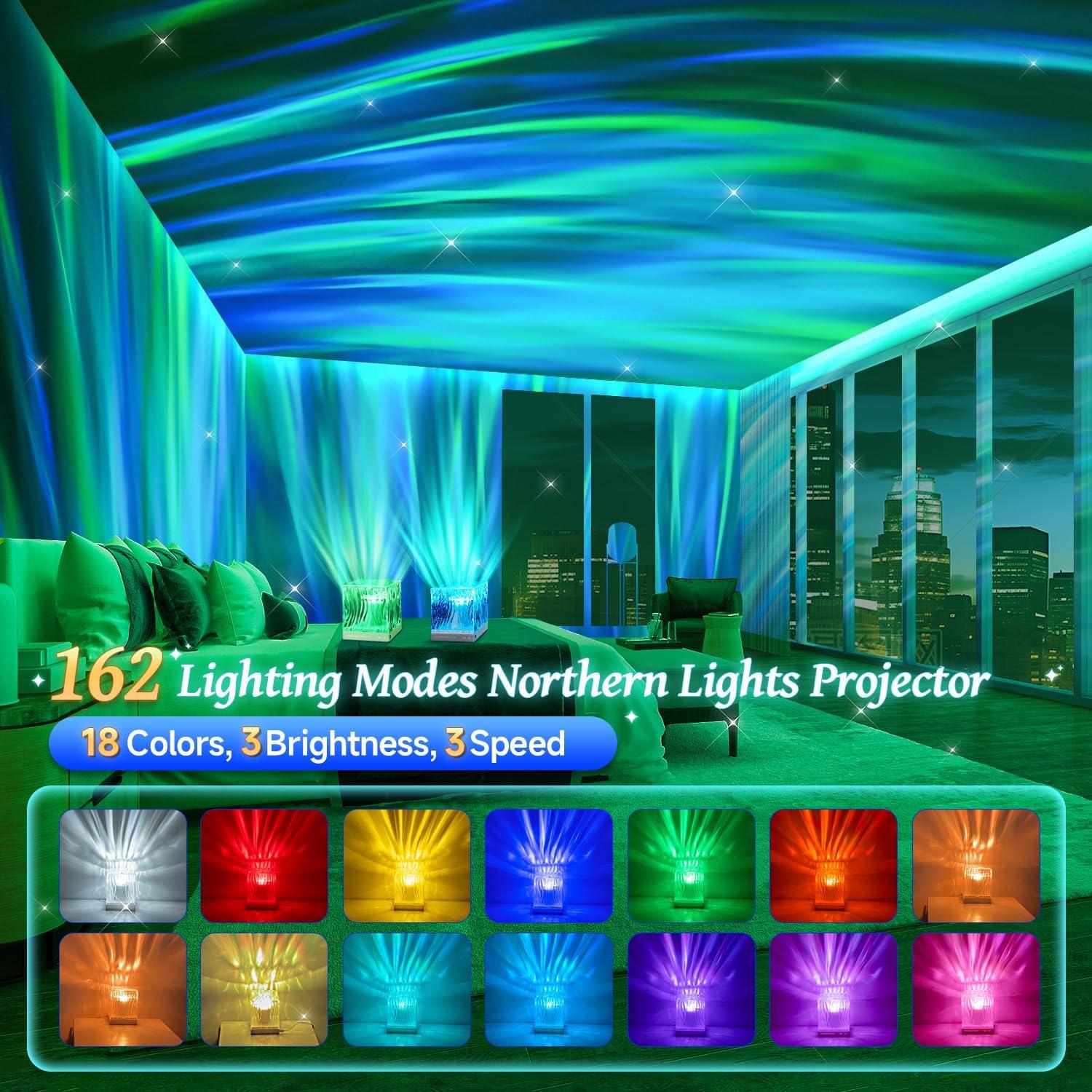 Proyector de Luces del Norte One Fire con Bluetooth y Control Remoto