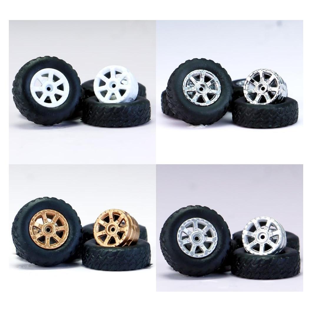 Ruedas 1/64 WAVEIST YE para Modelos de Fundición Todo Terreno
