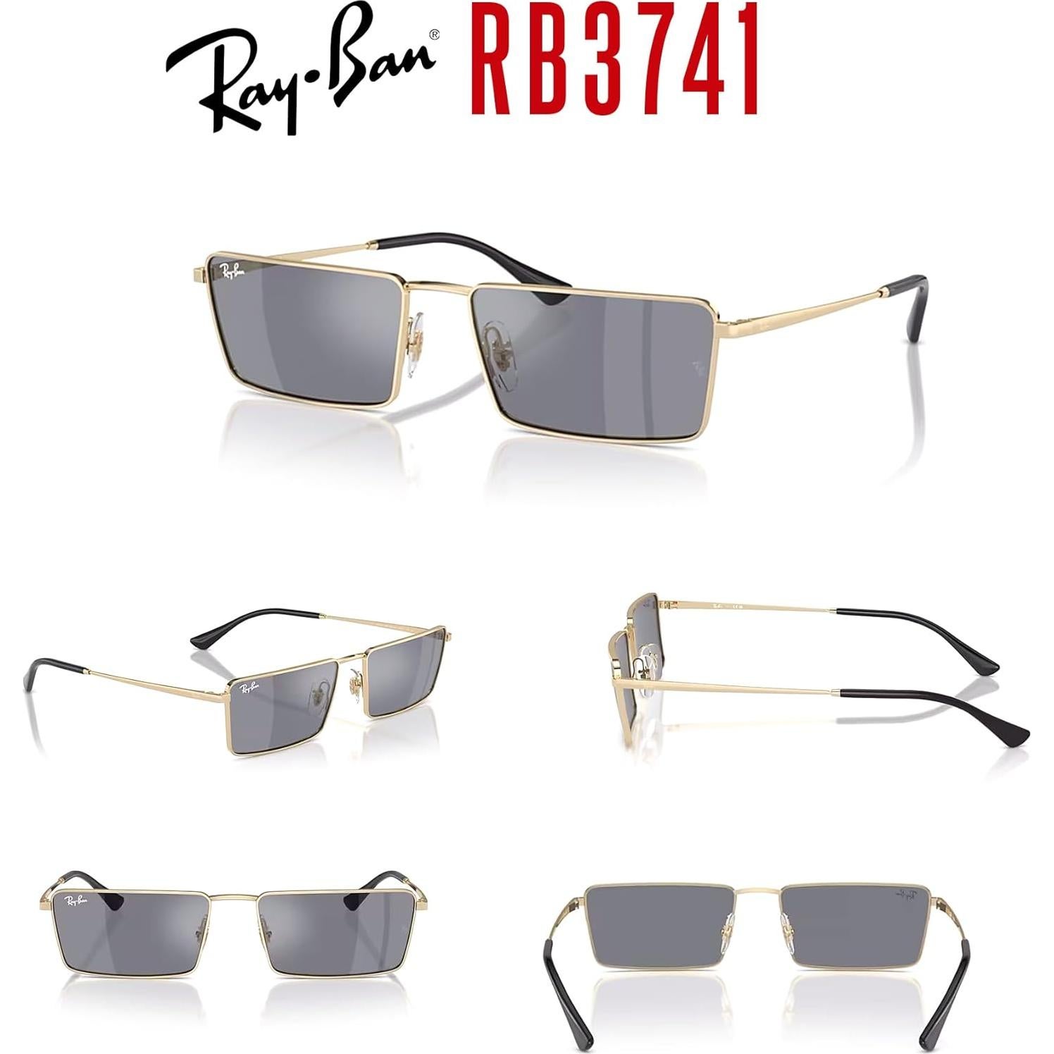 Gafas Ray-Ban RB3741 Emy Rectangulares Unisex con Kit Accesorios