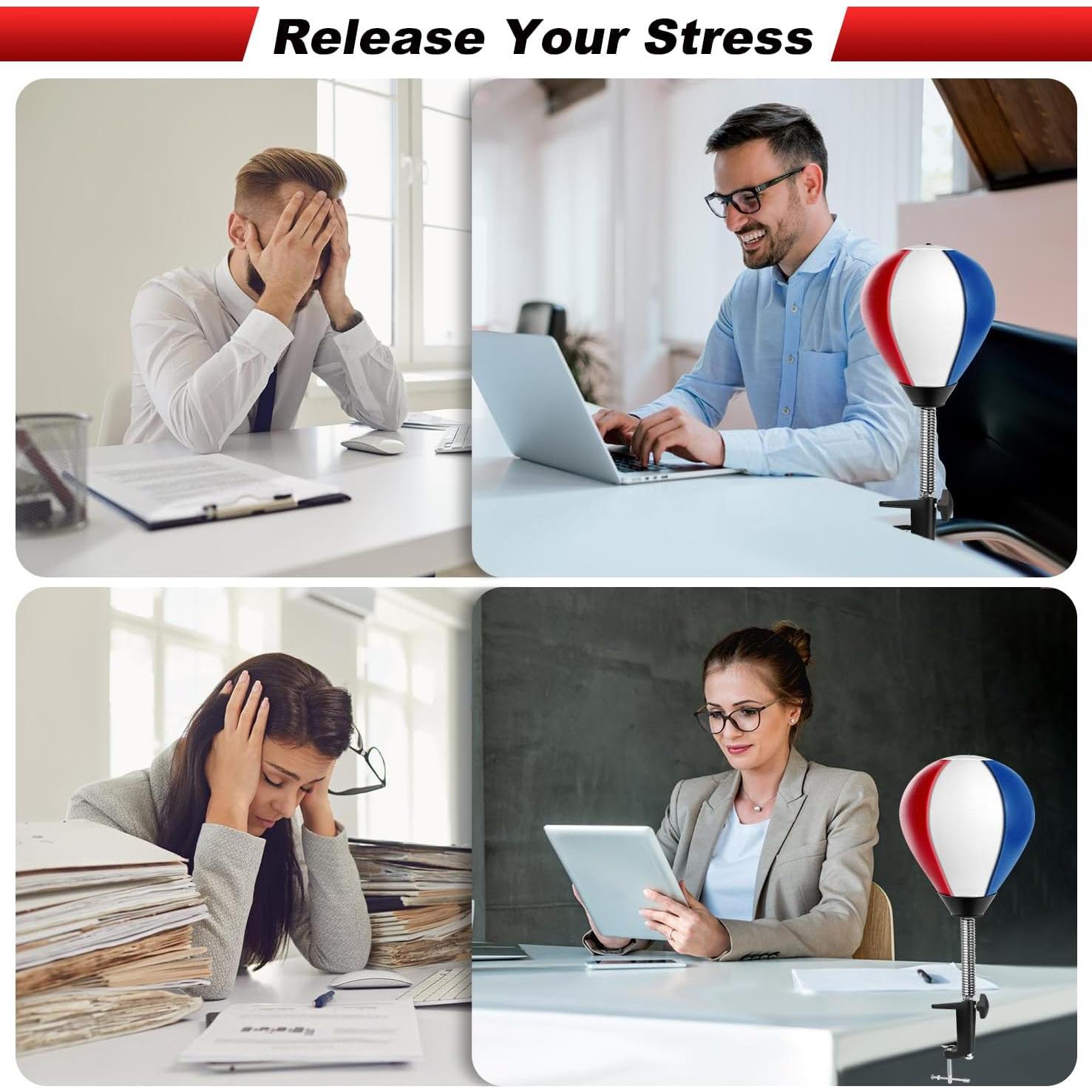 Saco de Boxeo de Escritorio YORWHIN con Ventosa y Bomba