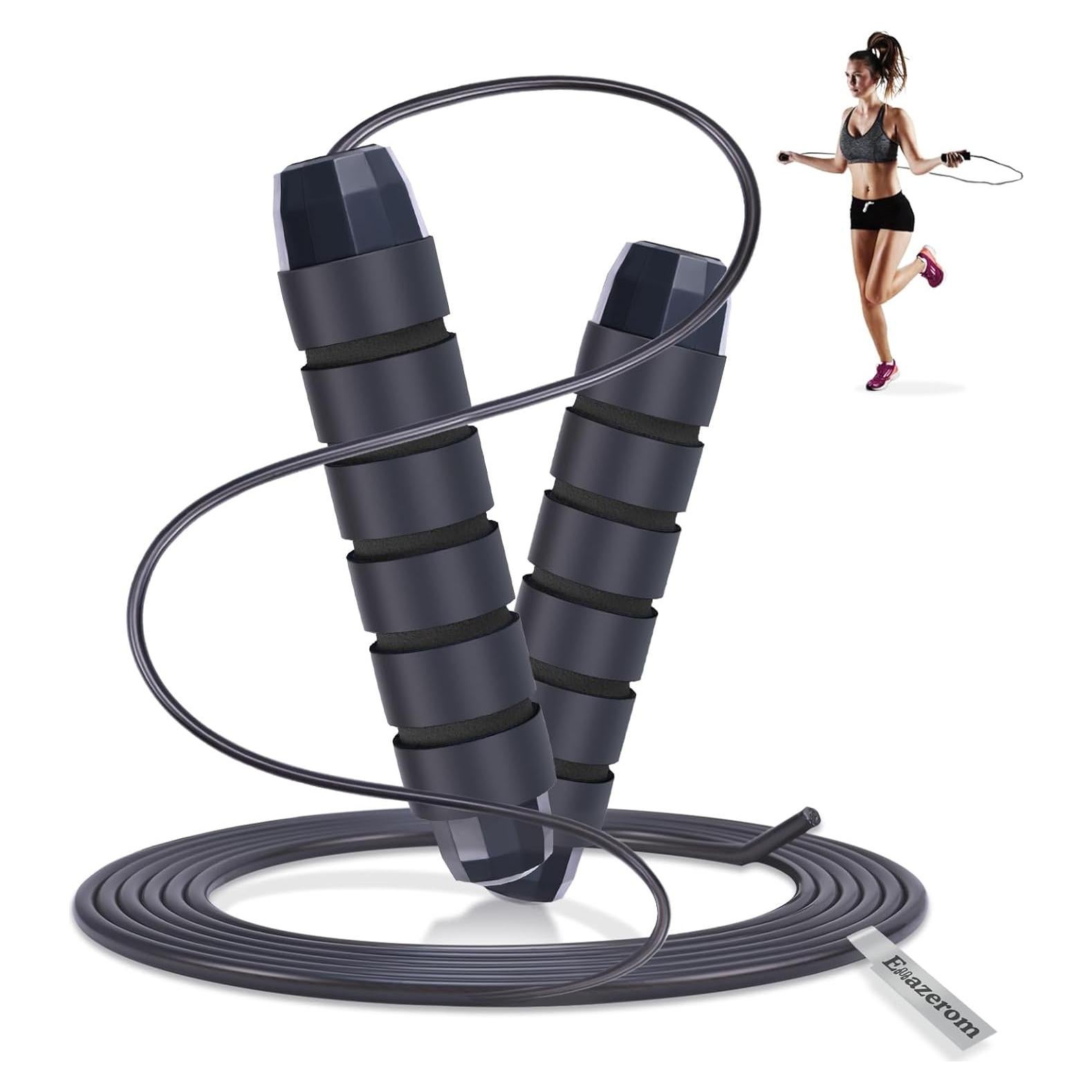 Cuerda de Saltar Ajustable Emazerom 2.8m con Mangos de Espuma