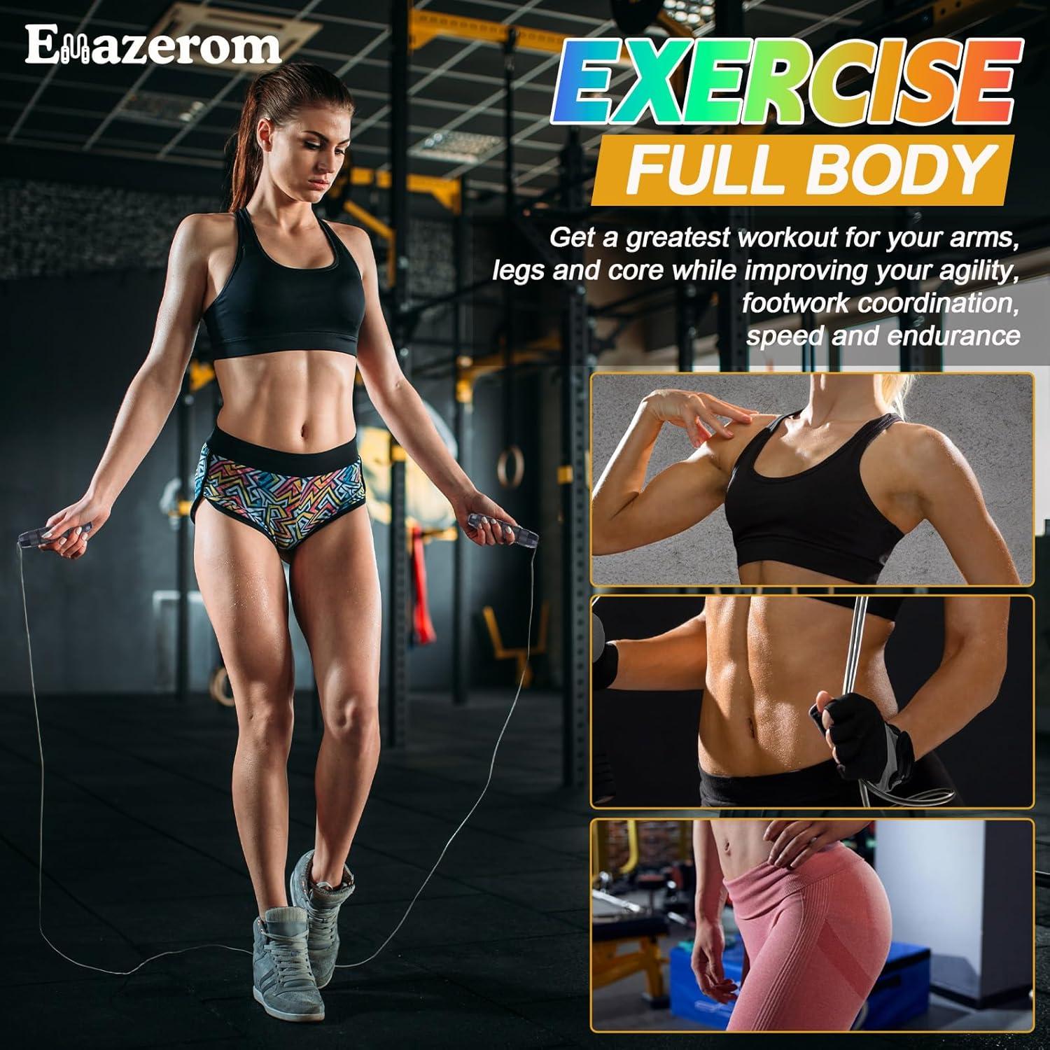 Cuerda de Saltar Ajustable Emazerom 2.8m con Mangos de Espuma