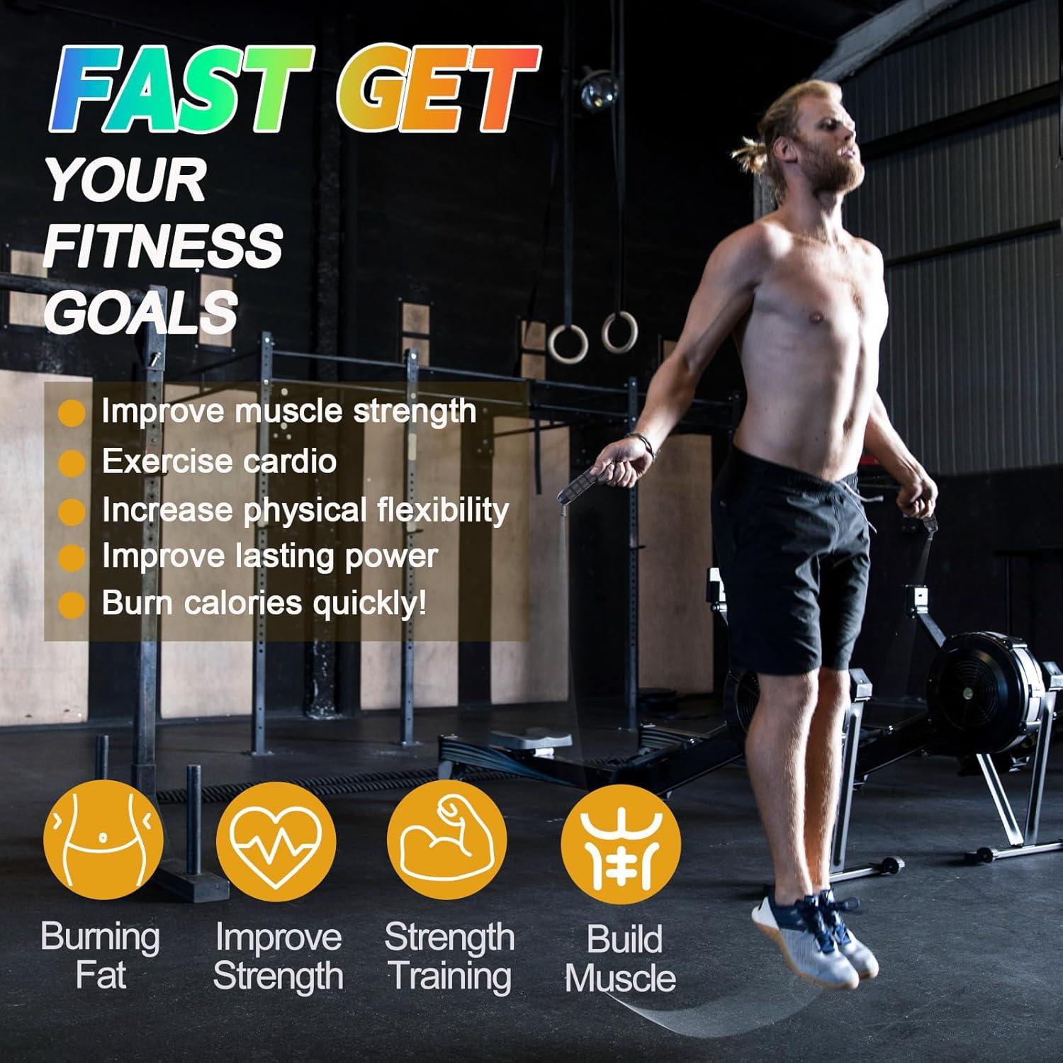 Cuerda de Saltar Ajustable Emazerom 2.8m con Mangos de Espuma