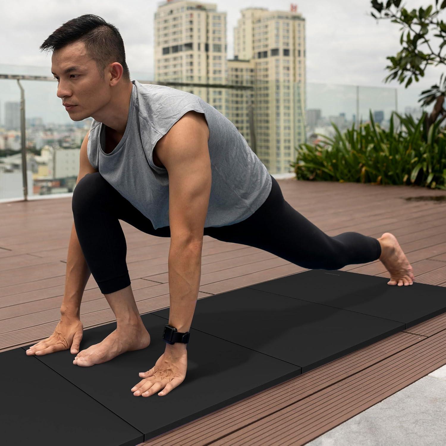 Esteras de Gimnasia Plegables BalanceFrom 182x122x5 cm