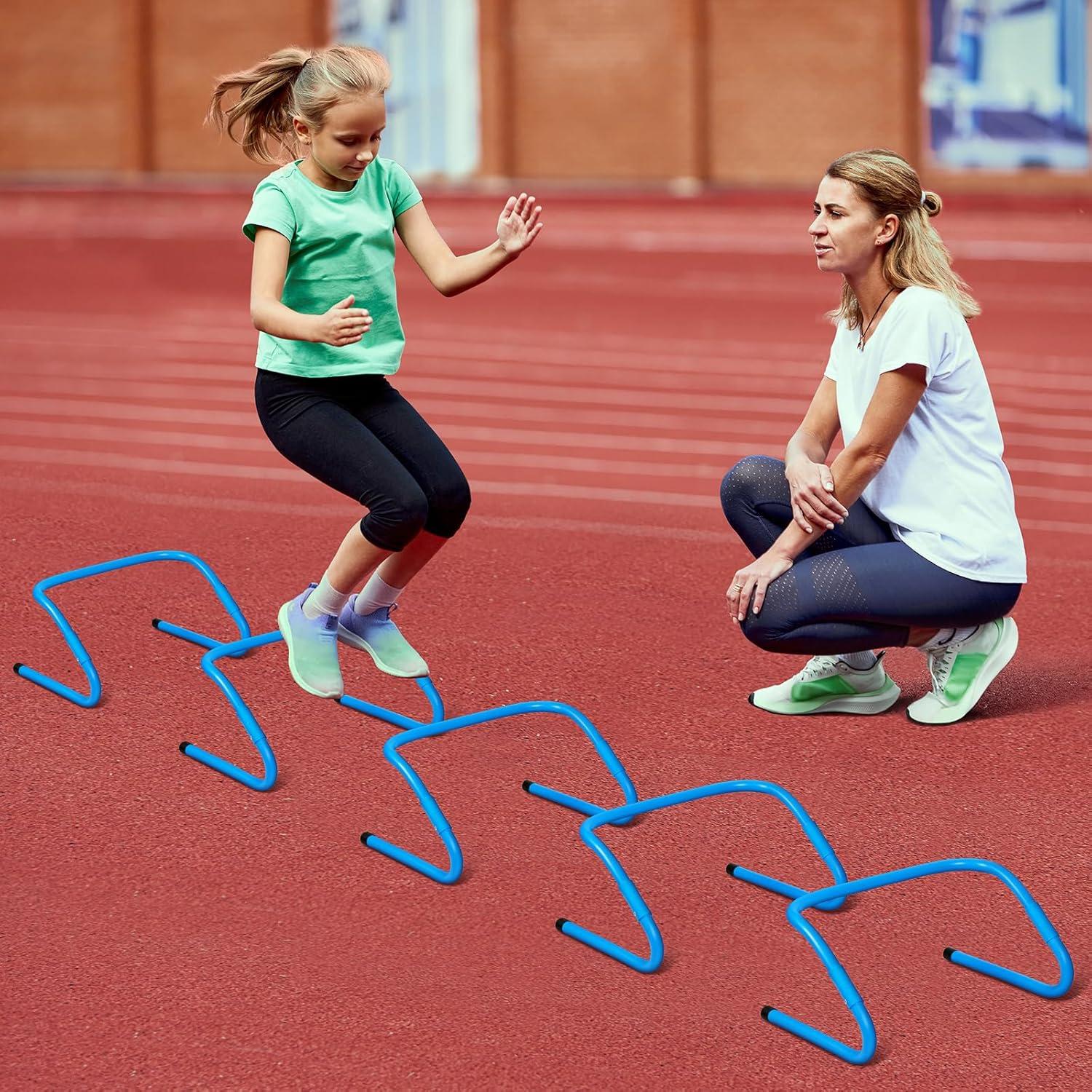 Set de Entrenamiento de Velocidad y Agilidad SMTPDT - 5 Vallas y Escalera 6.1m