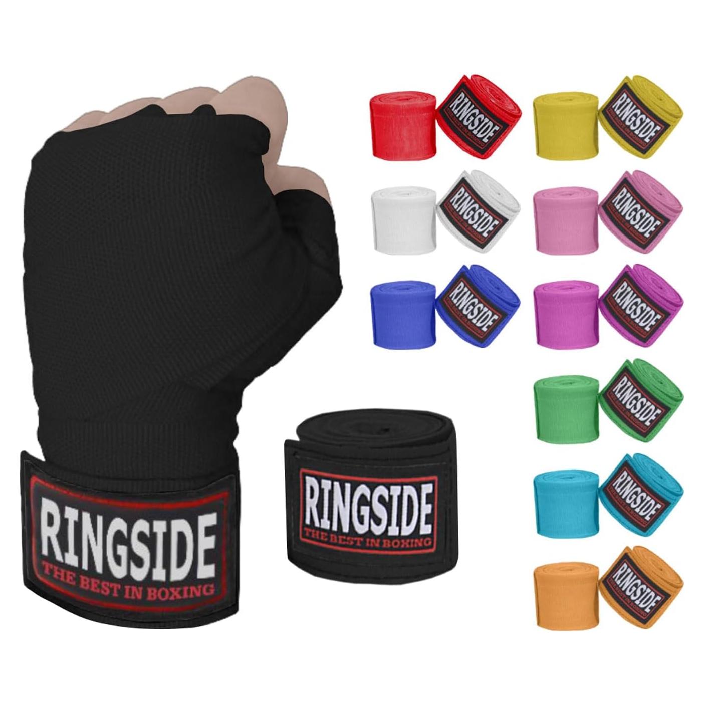 Envolturas de Mano Ringside Estilo Mexicano 457 cm Negro