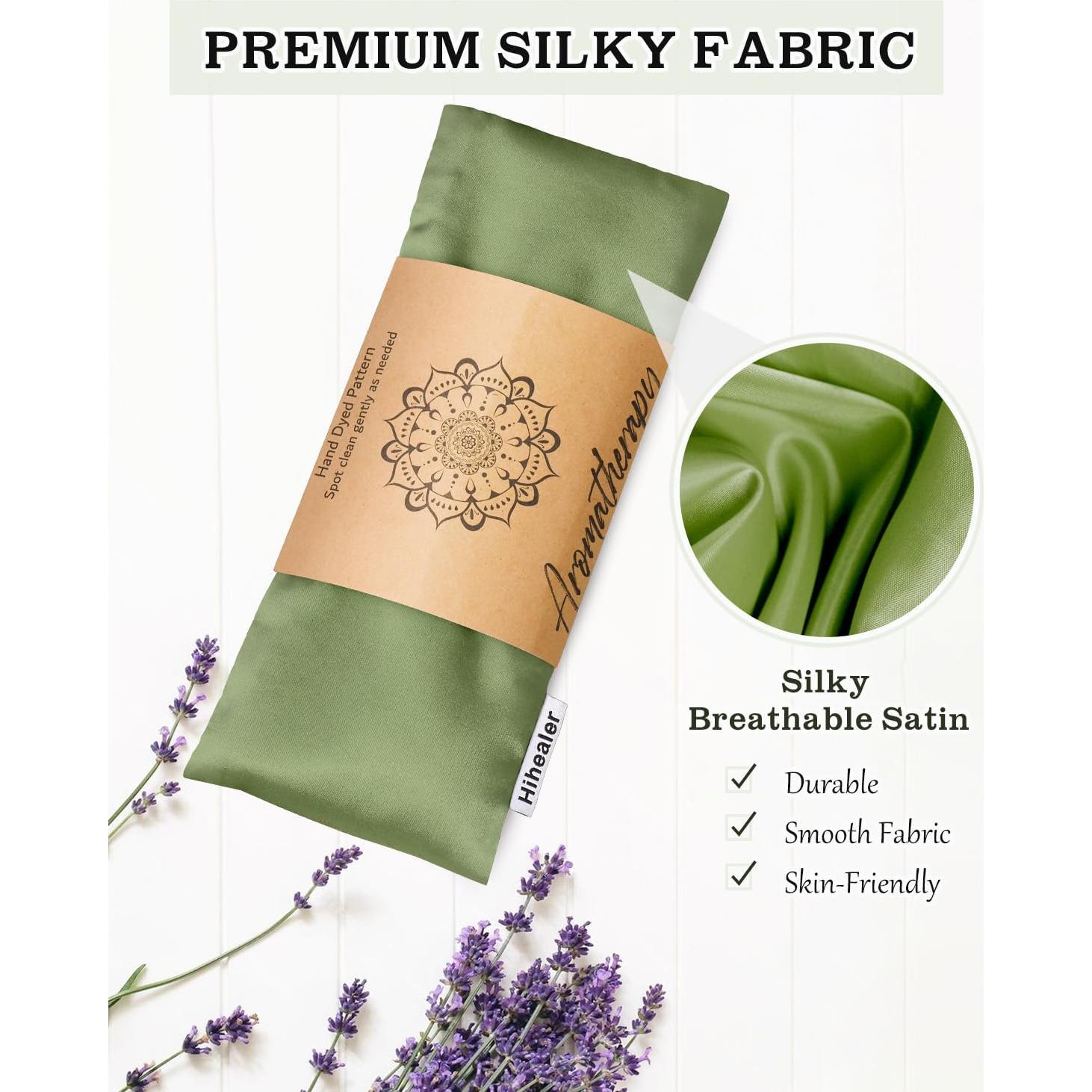 Almohadilla para Ojos Hihealer de Seda con Lavanda 22.9x10.2cm