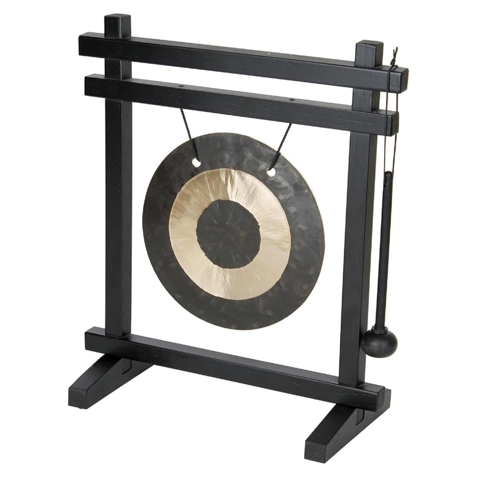 Gong de Escritorio Woodstock WDG, 30.48 cm, Bronce Martillado
