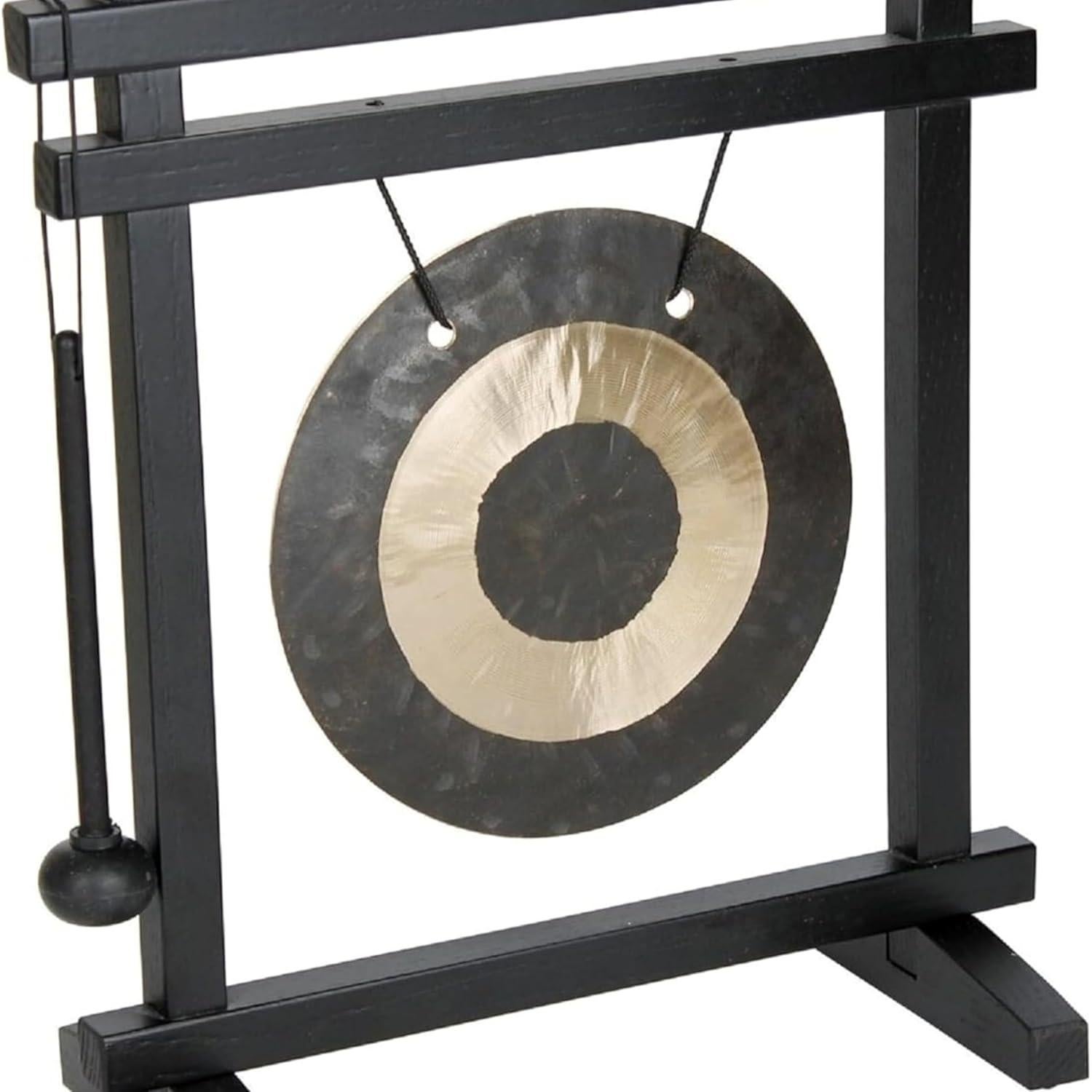 Gong de Escritorio Woodstock WDG, 30.48 cm, Bronce Martillado