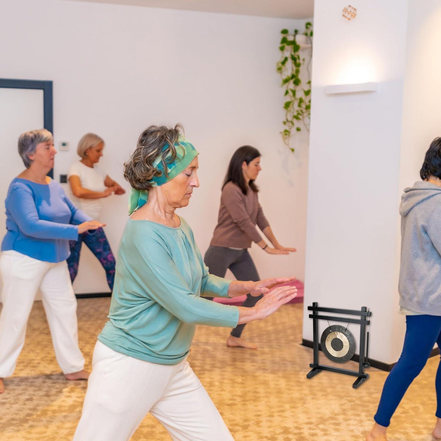 Gong de Escritorio Woodstock WDG, 30.48 cm, Bronce Martillado