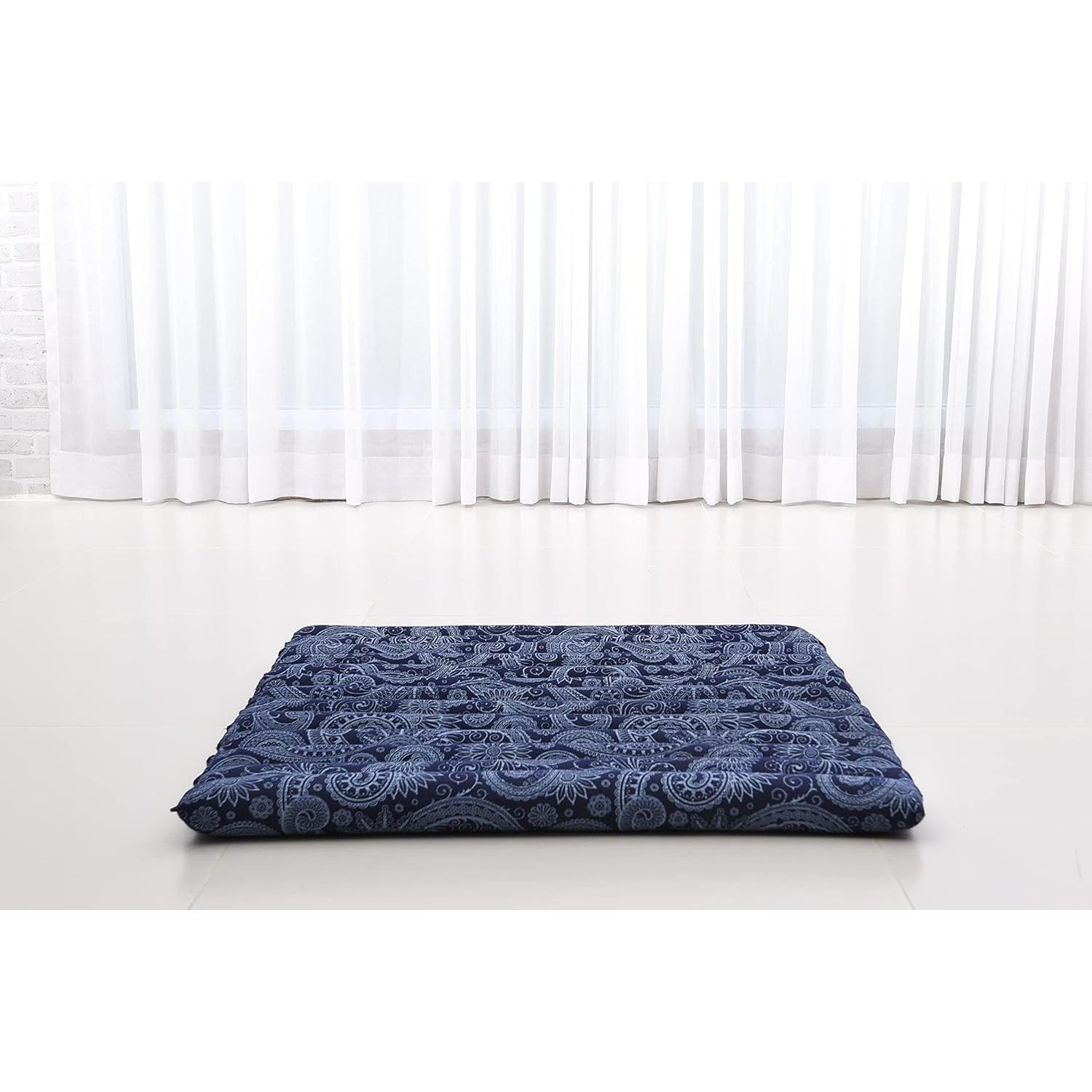 Juego de Cojines de Meditación Leewadee Zafu y Zabuton Azul