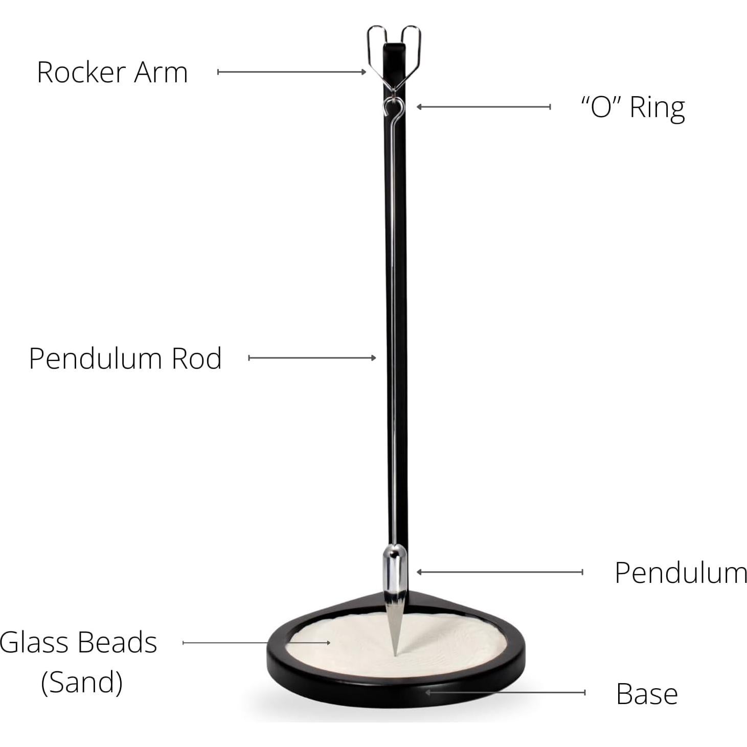 Péndulo de Arena Gran Ilusiones 33 cm Negro - Jardín Zen