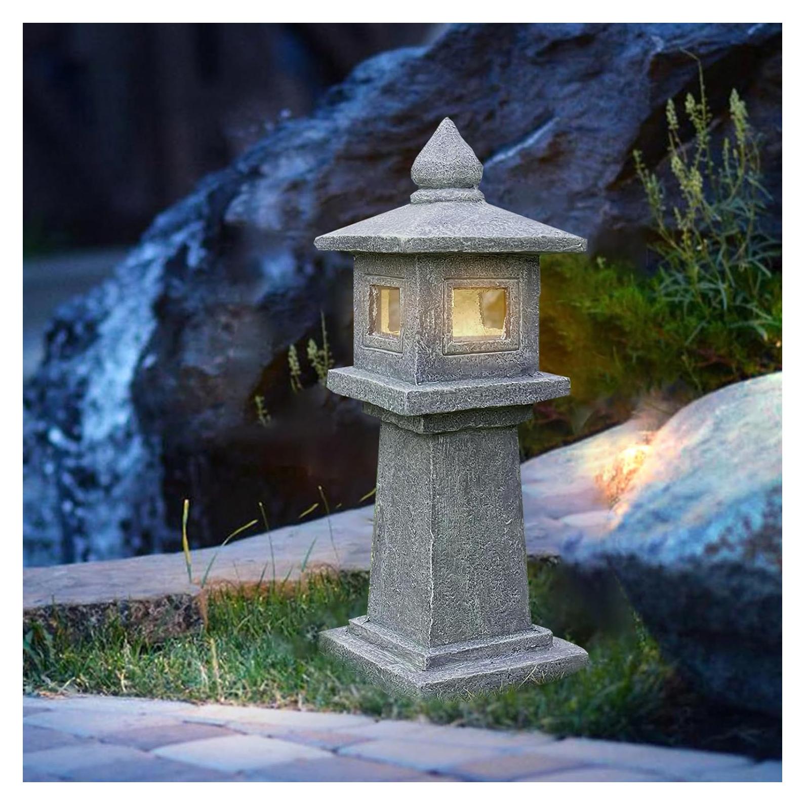 Lámpara Solar de Pagoda SERABETTO 80 cm Resistente a la Intemperie