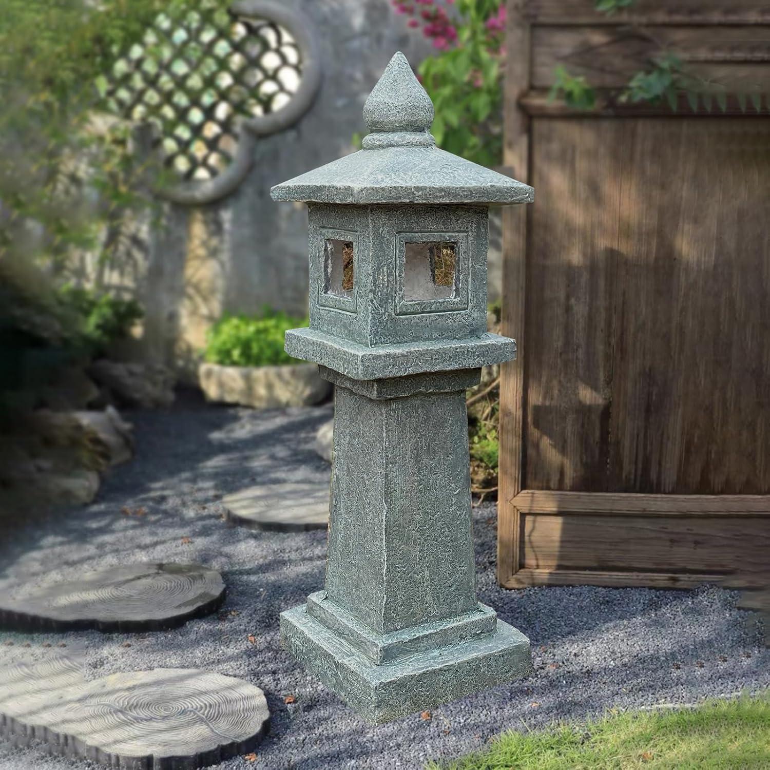 Lámpara Solar de Pagoda SERABETTO 80 cm Resistente a la Intemperie