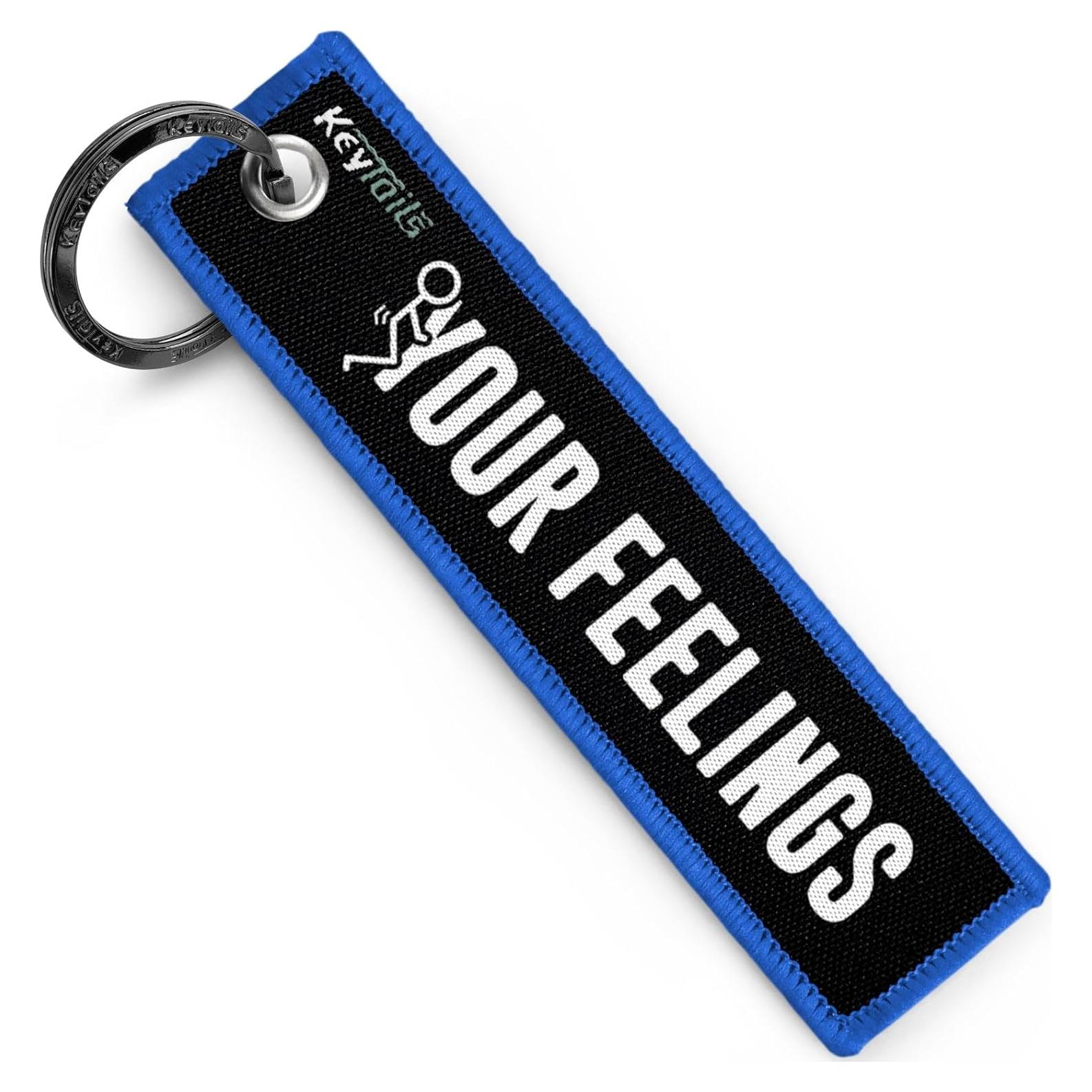 Llaveros KeyTails Azul Premium para Coches y Motos 12x3cm