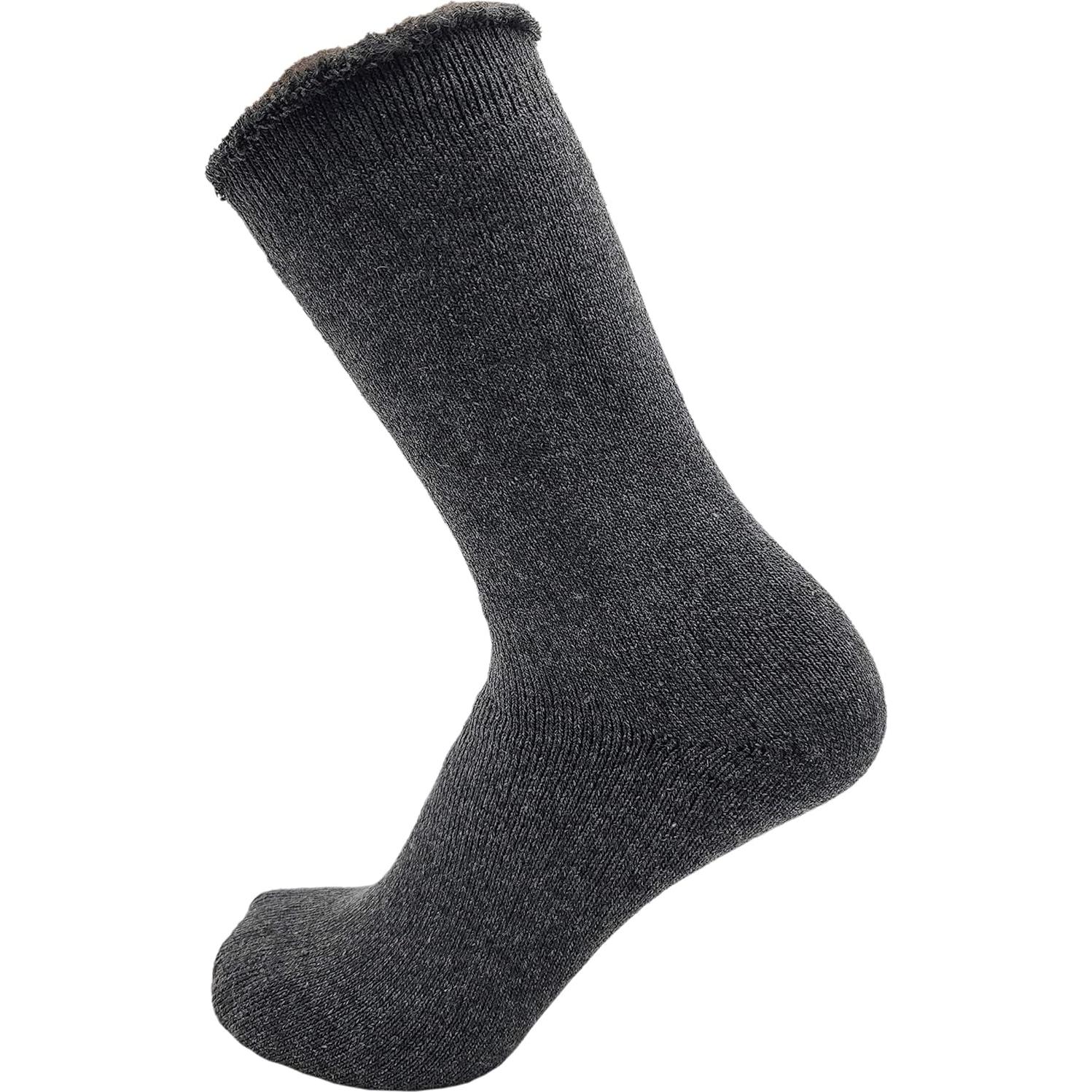 6 Pares de Calcetines Térmicos Hombre - Forro Cepillado Invierno