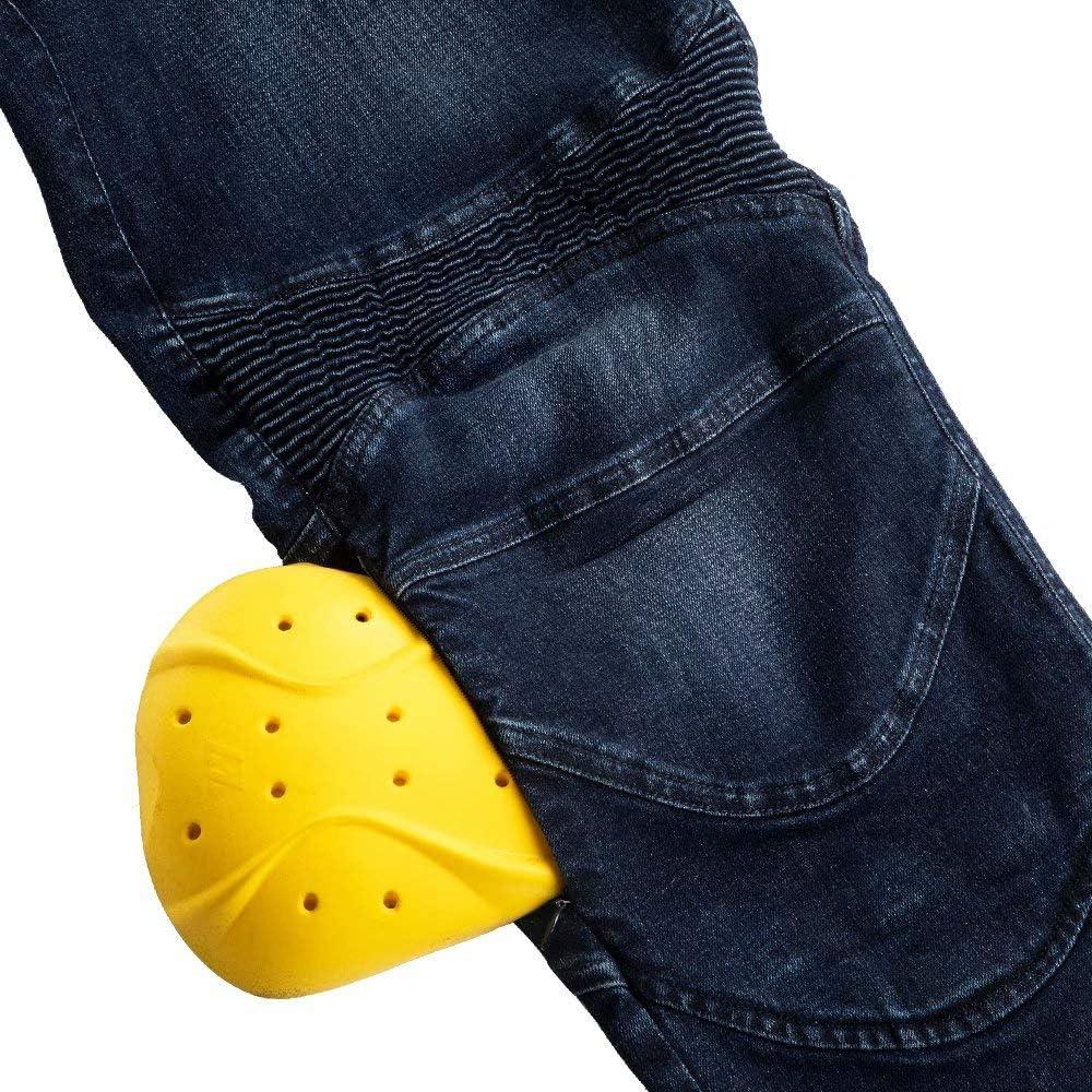 Pantalones de Moto ILM BJN01 Azul con Armadura CE 28W x 31L