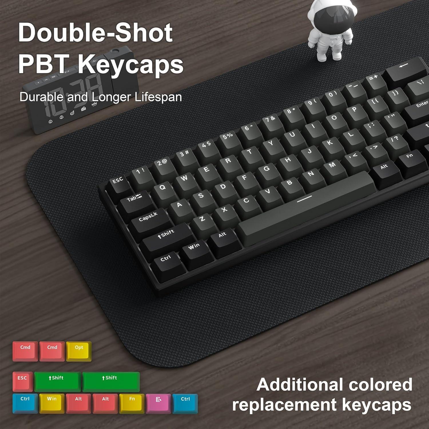 Teclado Mecánico XVX H61 60% RGB Hot-Swappable PBT