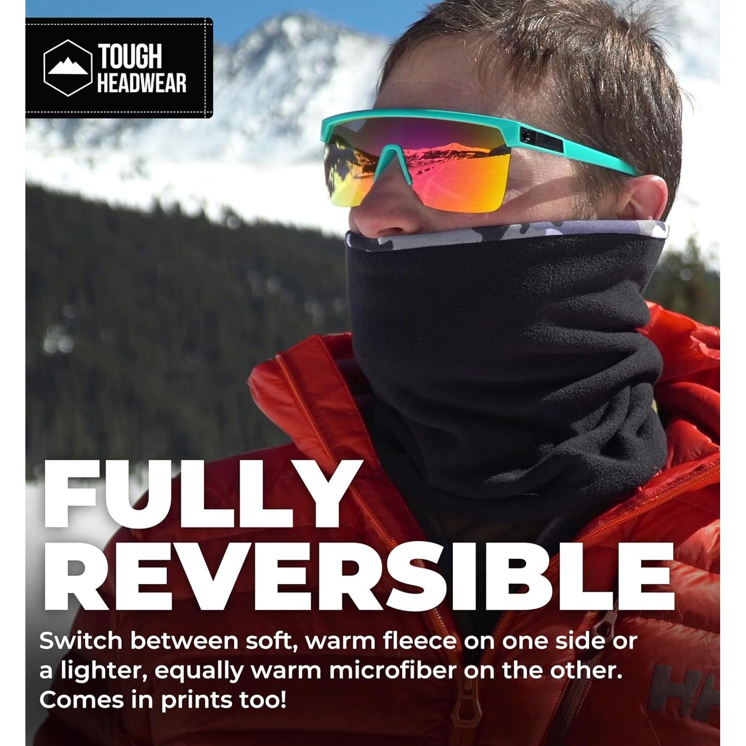 Gaiter de Cuello Reversible Tough Headwear - Forro Polar y Microfibra