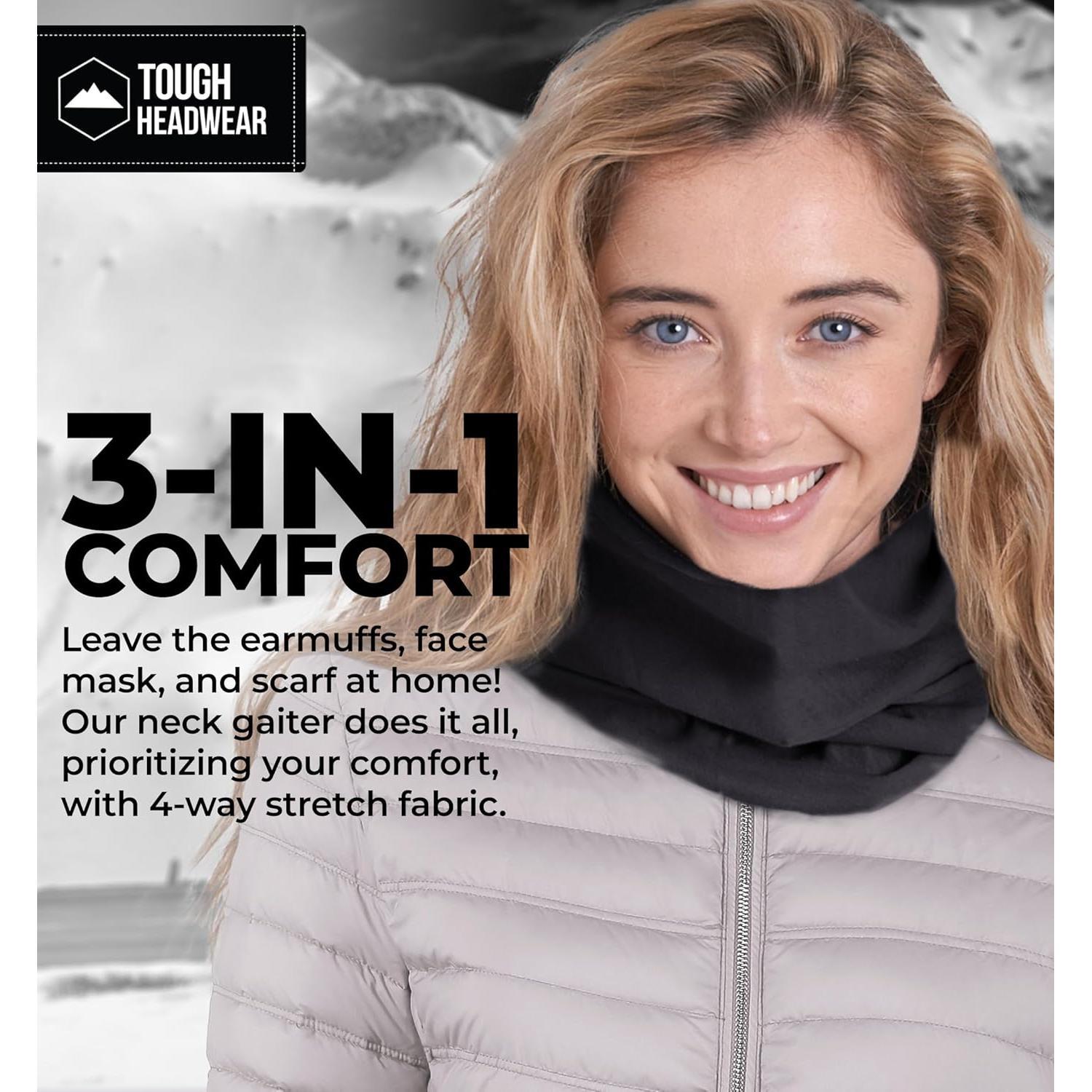 Gaiter de Cuello Reversible Tough Headwear - Forro Polar y Microfibra