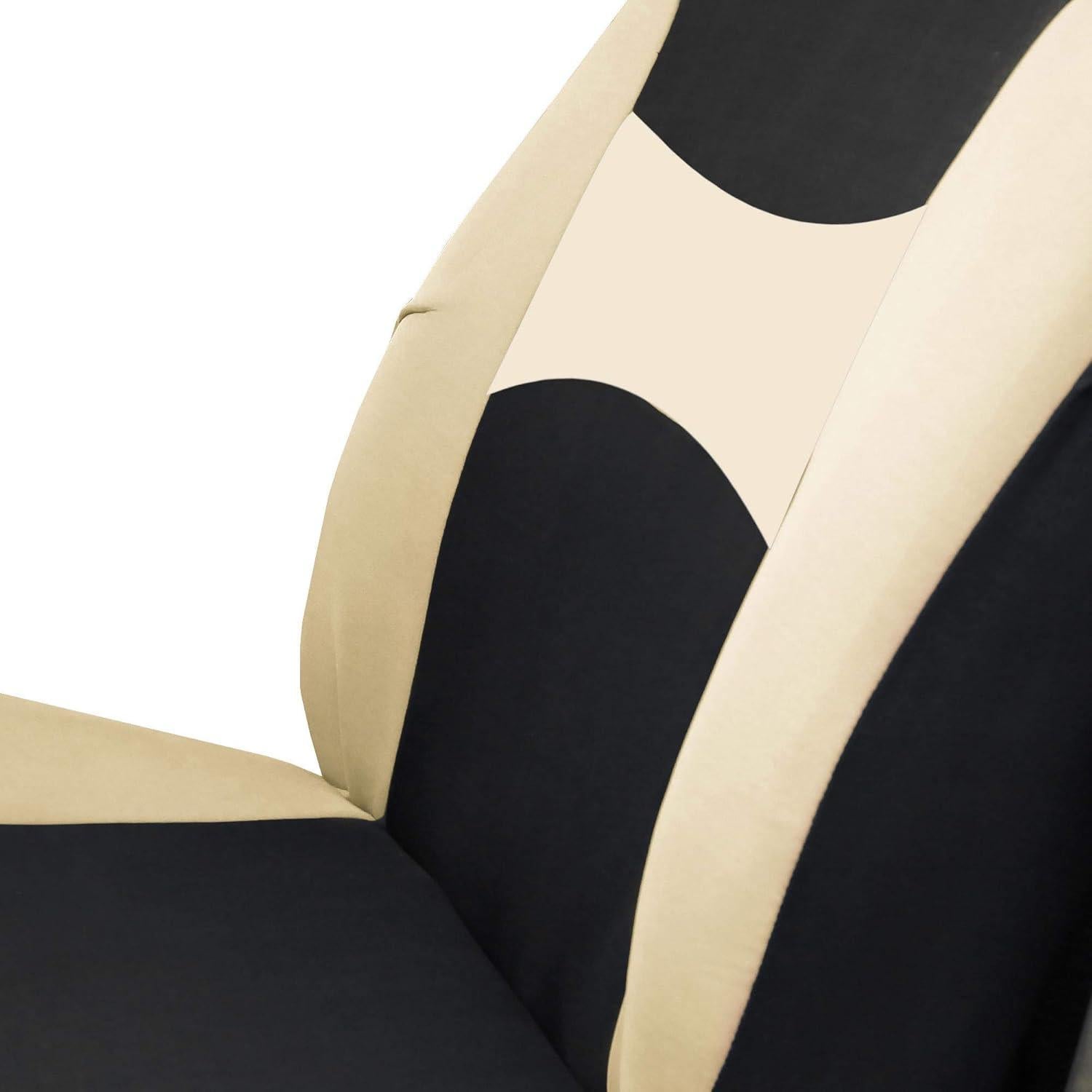 Fundas de Asiento Automotriz FH Group Beige Juego de 8