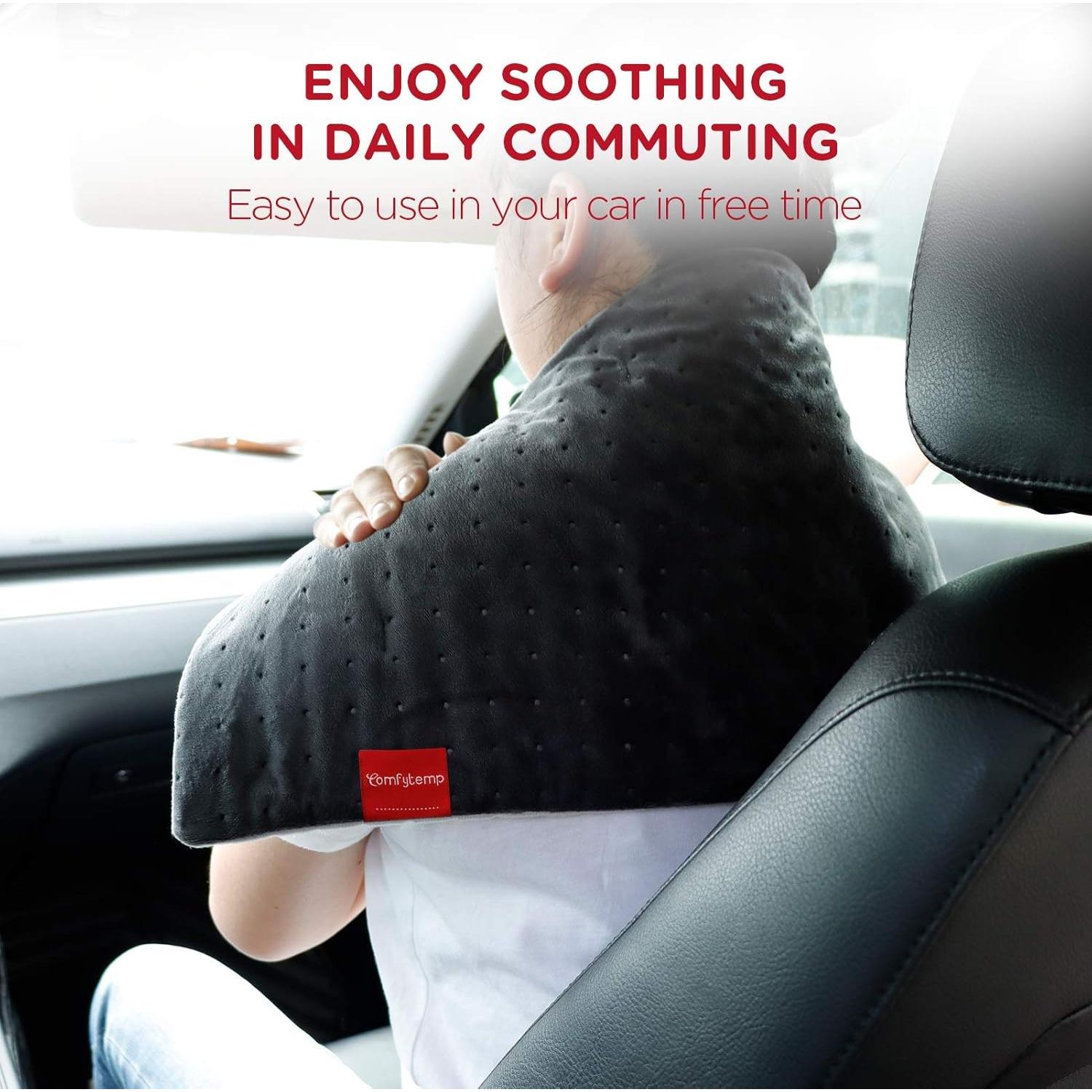 Manta Eléctrica para Coche Comfytemp 12V/24V Alivio Dolor Espalda