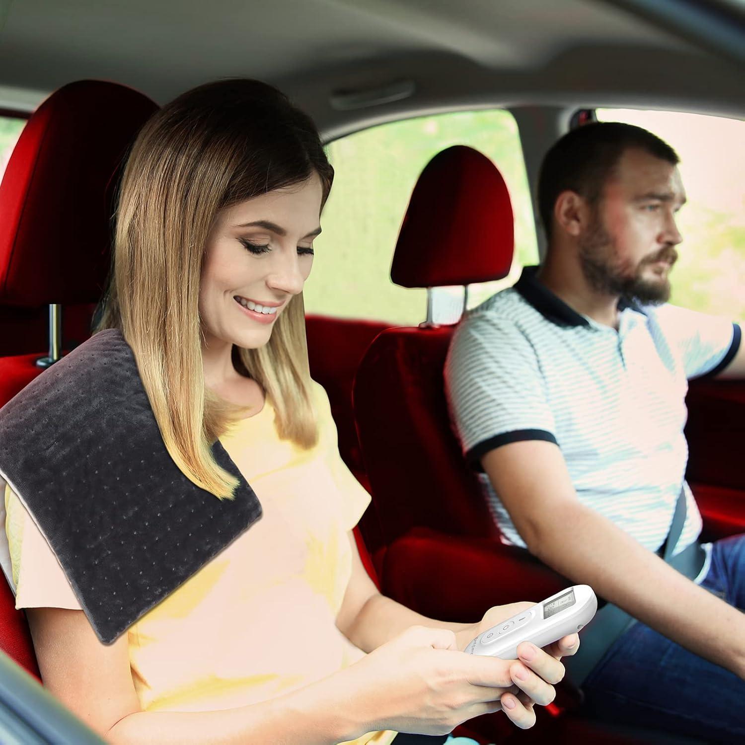 Manta Eléctrica para Coche Comfytemp 12V/24V Alivio Dolor Espalda