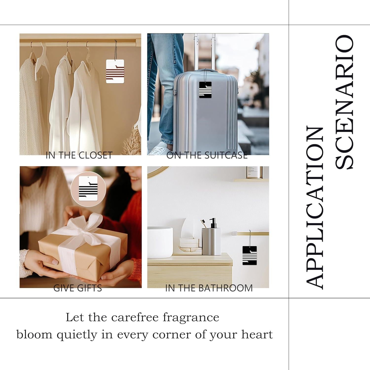 Ambientador de coche Mancheng-zi 3Pcs Perro Salchicha Aromas