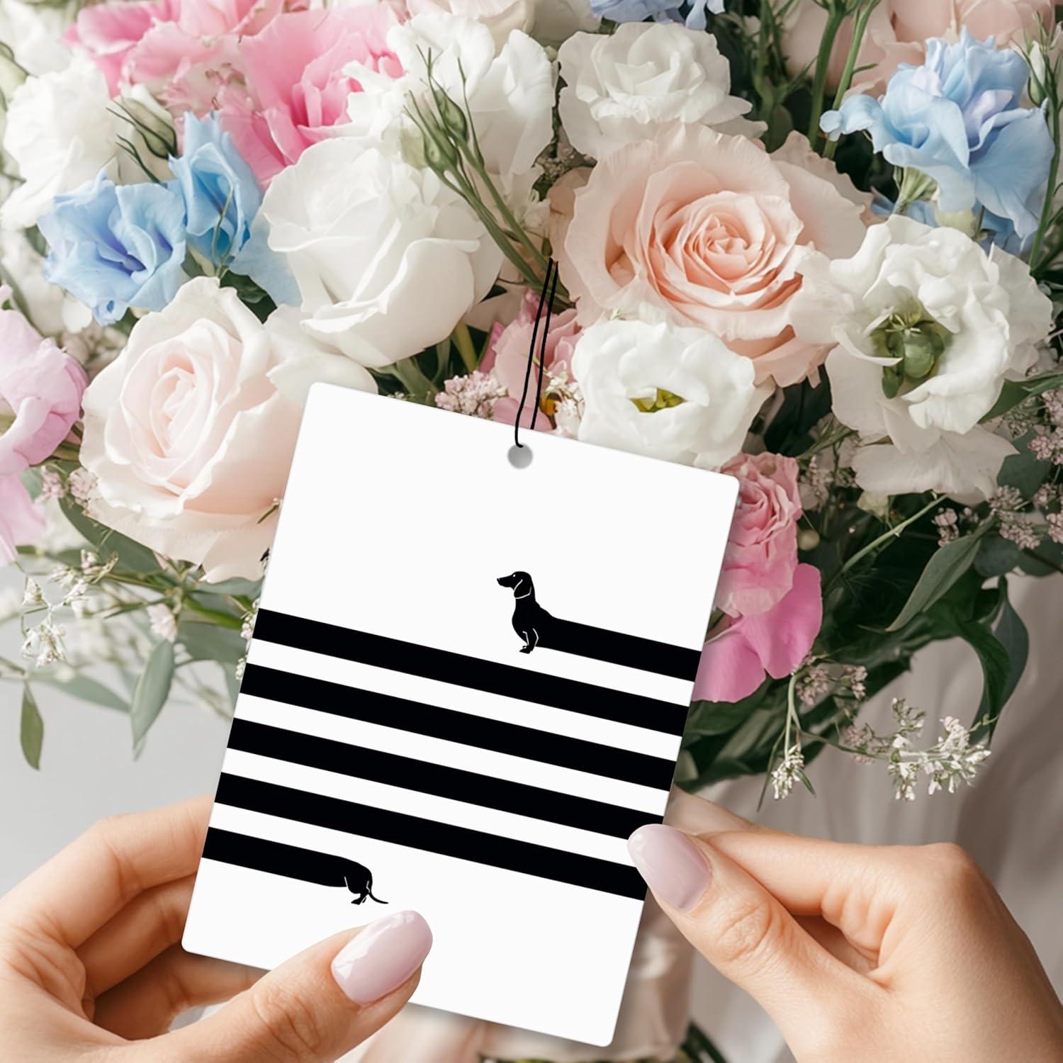 Ambientador de coche Mancheng-zi 3Pcs Perro Salchicha Aromas