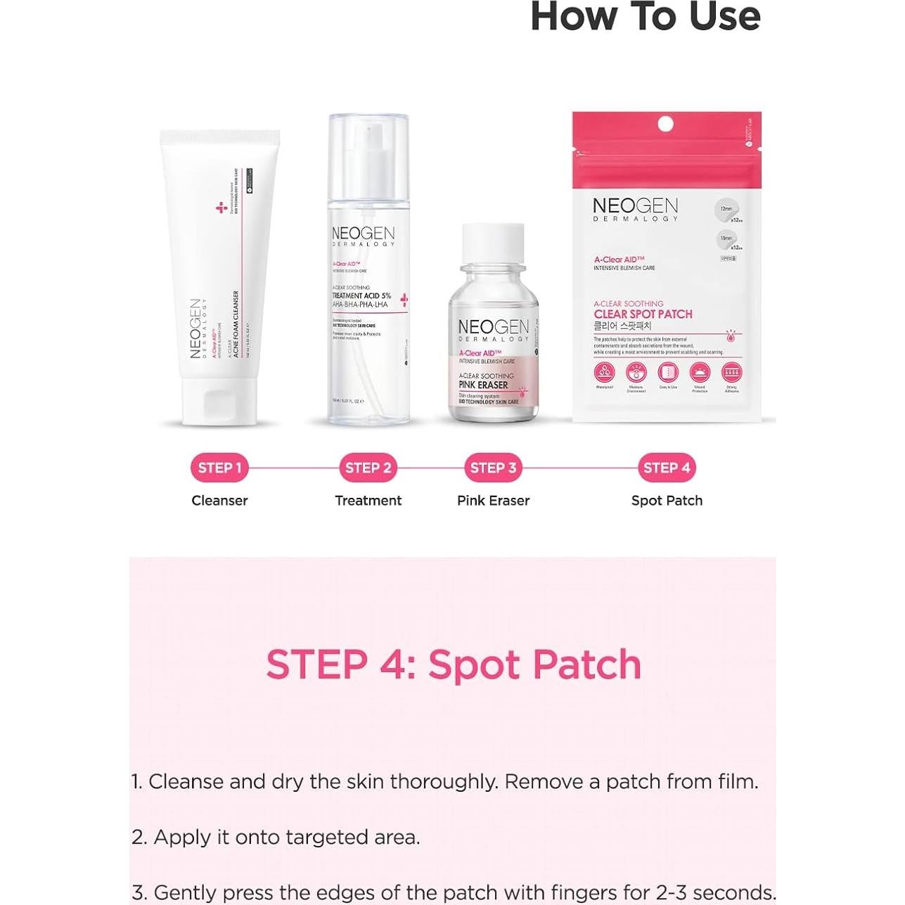 Dressing de Heridas Dermalogy Neogenlab A-Clear 12 Parches