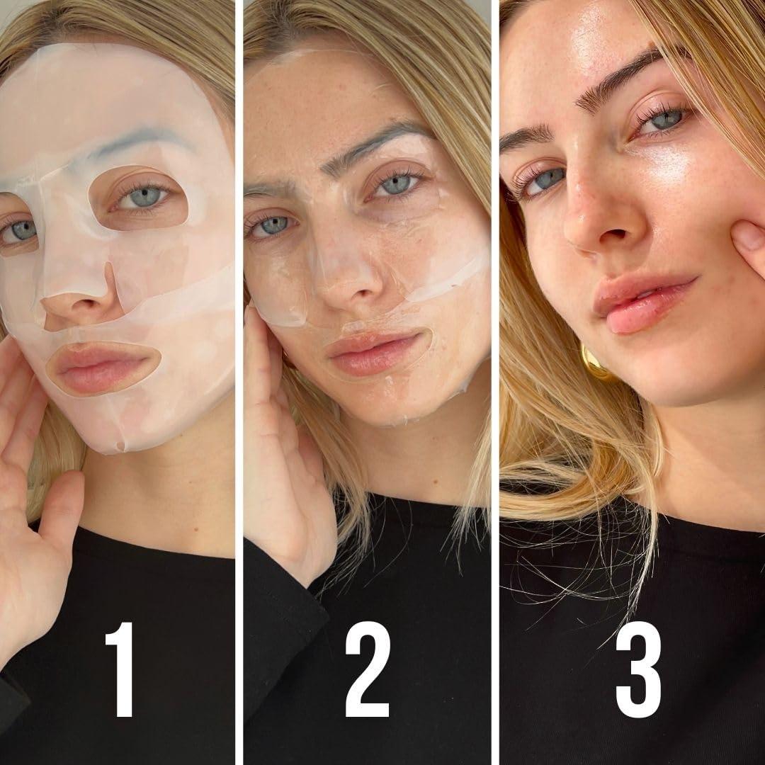 Mascarilla Facial de Colágeno Sampar - Hidratación 4 Piezas