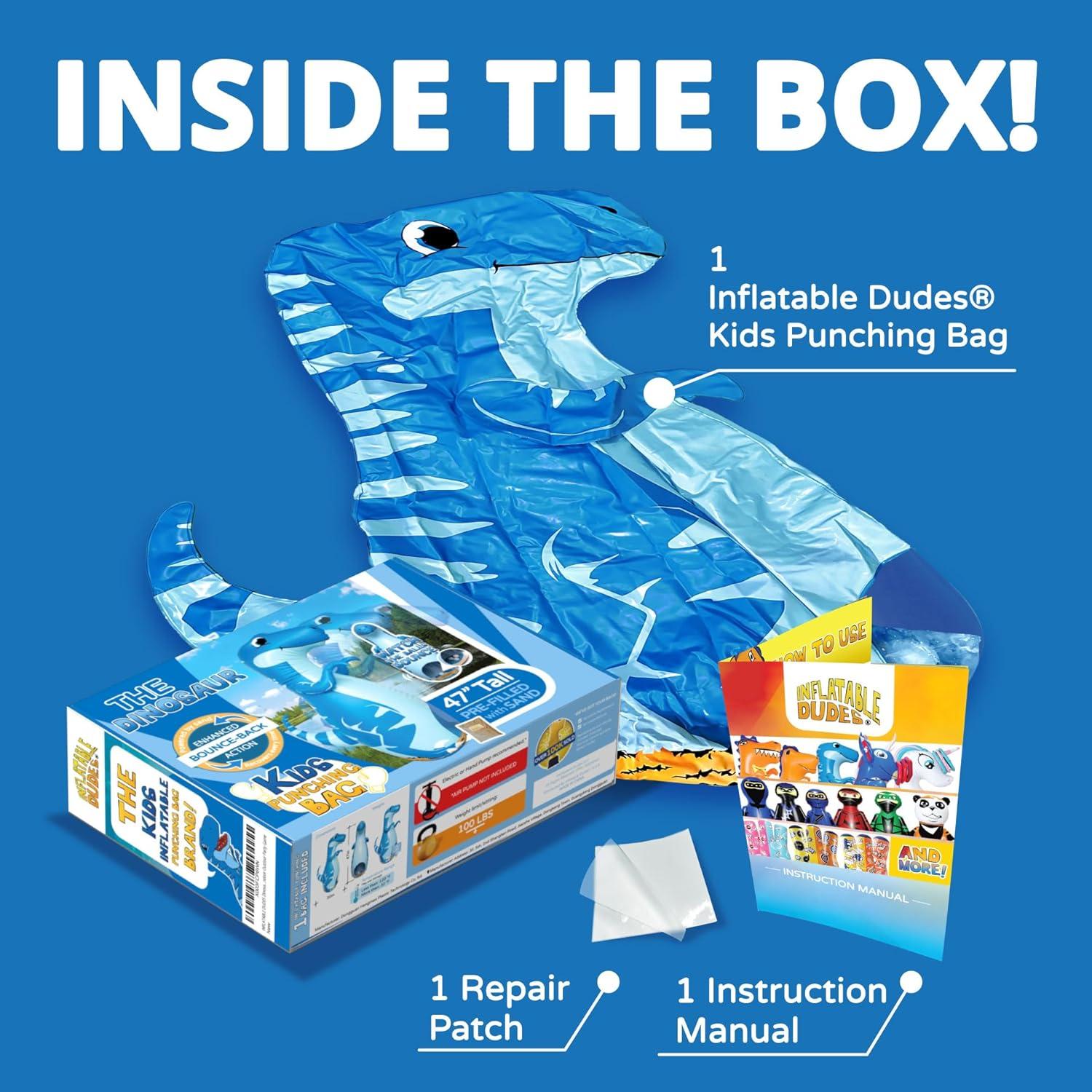 Bolsa de Golpes Inflable DUDAS INFLABLES Dinosaurio 119 cm