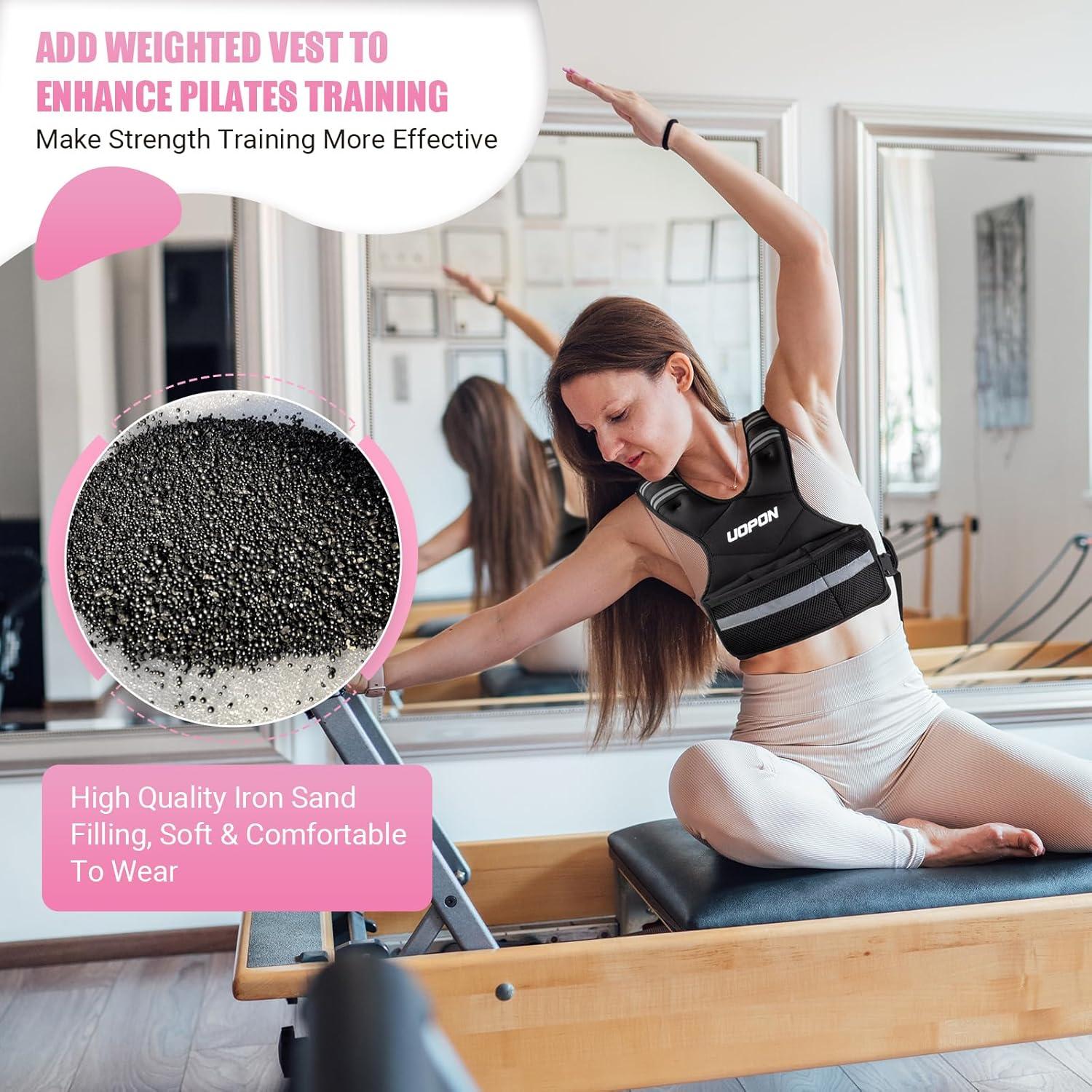 Chaleco con Peso Ajustable UOPON para Mujeres 2.7-5.4 kg